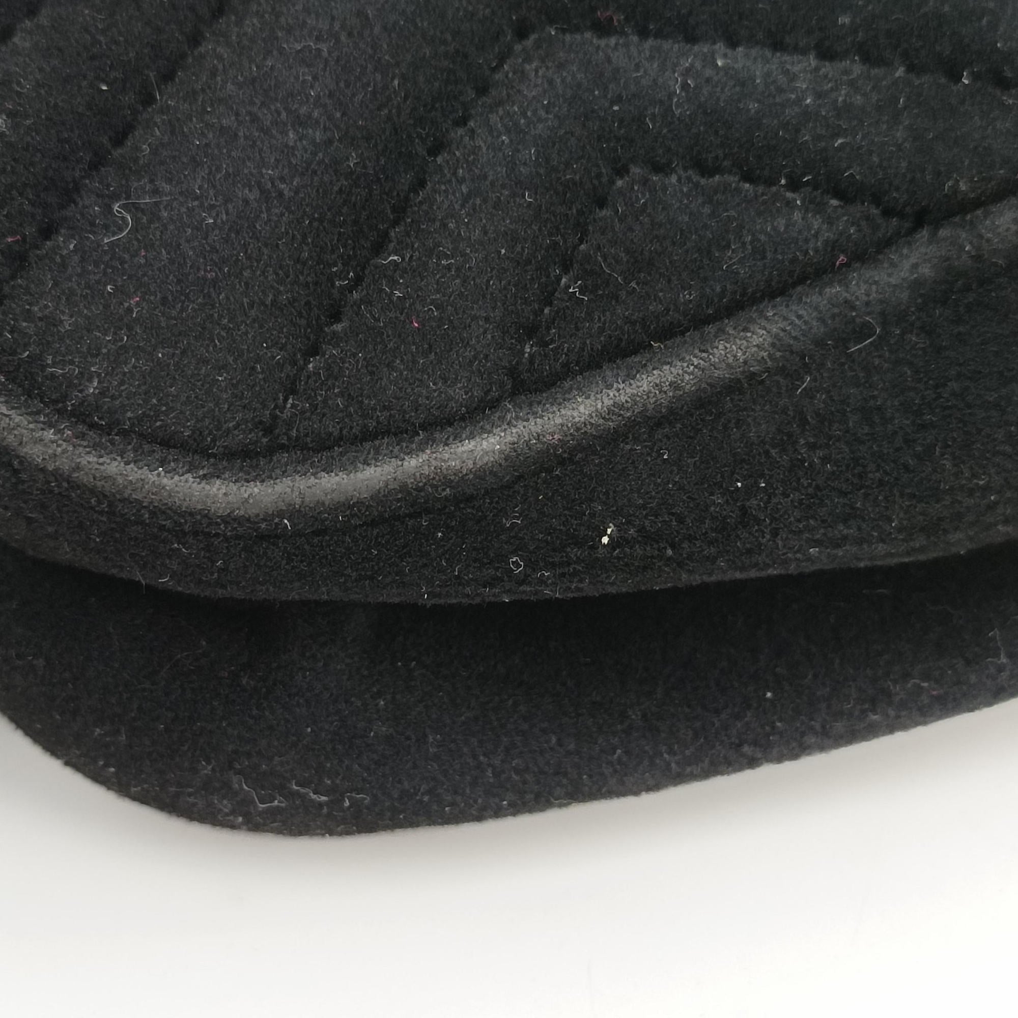 Pre-owned Gucci GG Marmont Black velour 446744 shoulderbag | stylenewstar