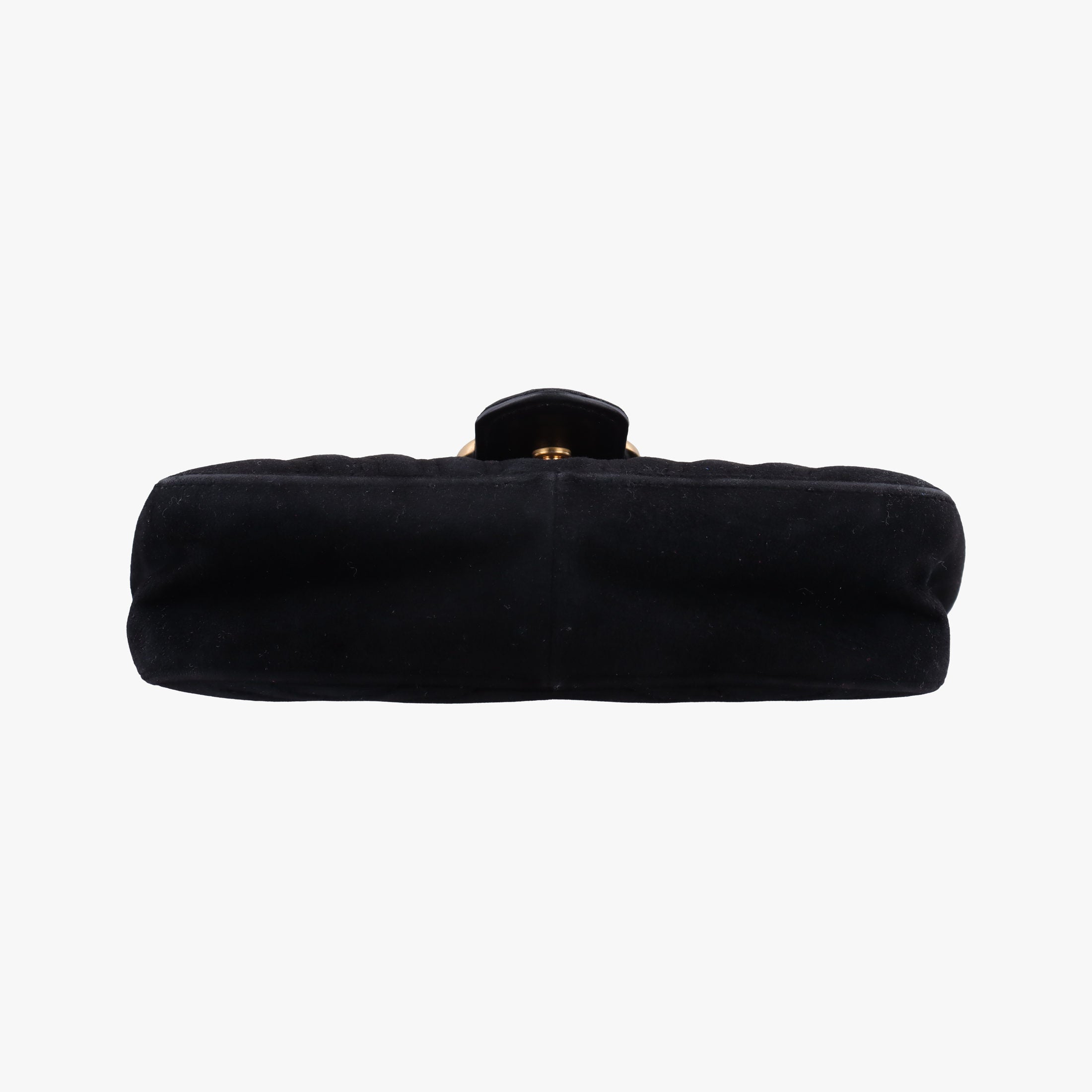 Pre-owned Gucci GG Marmont Black velour 446744 shoulderbag | stylenewstar