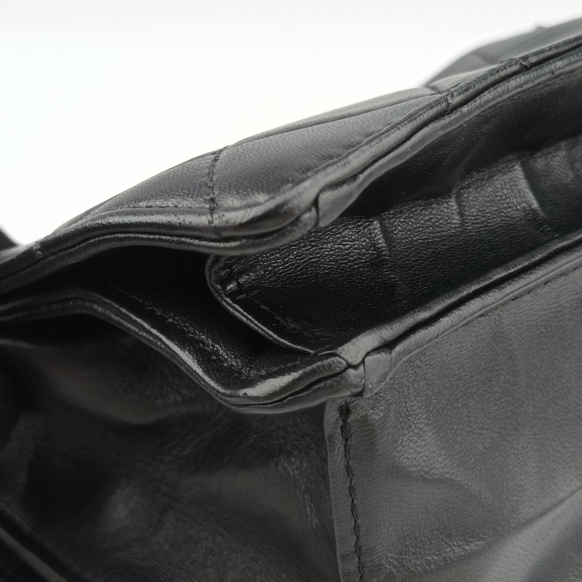 Pre-owned Chanel 2.55 Matelasse Black lambskin A65613 shoulderbag | stylenewstar