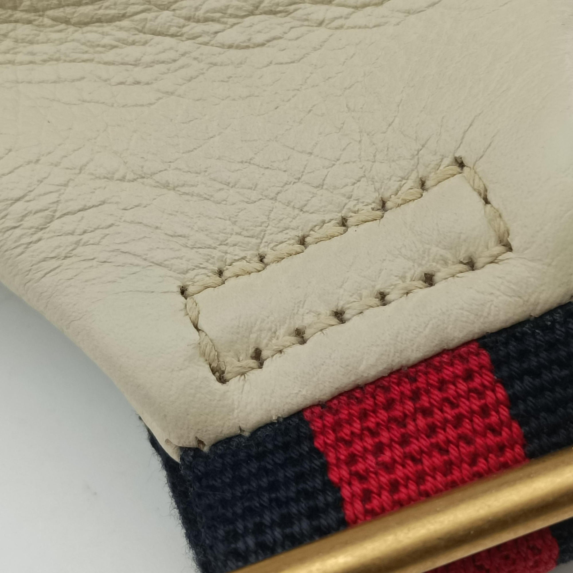 Vintage Gucci Gucci Print White Leather 530412 bum bag/waist bag | stylenewstar