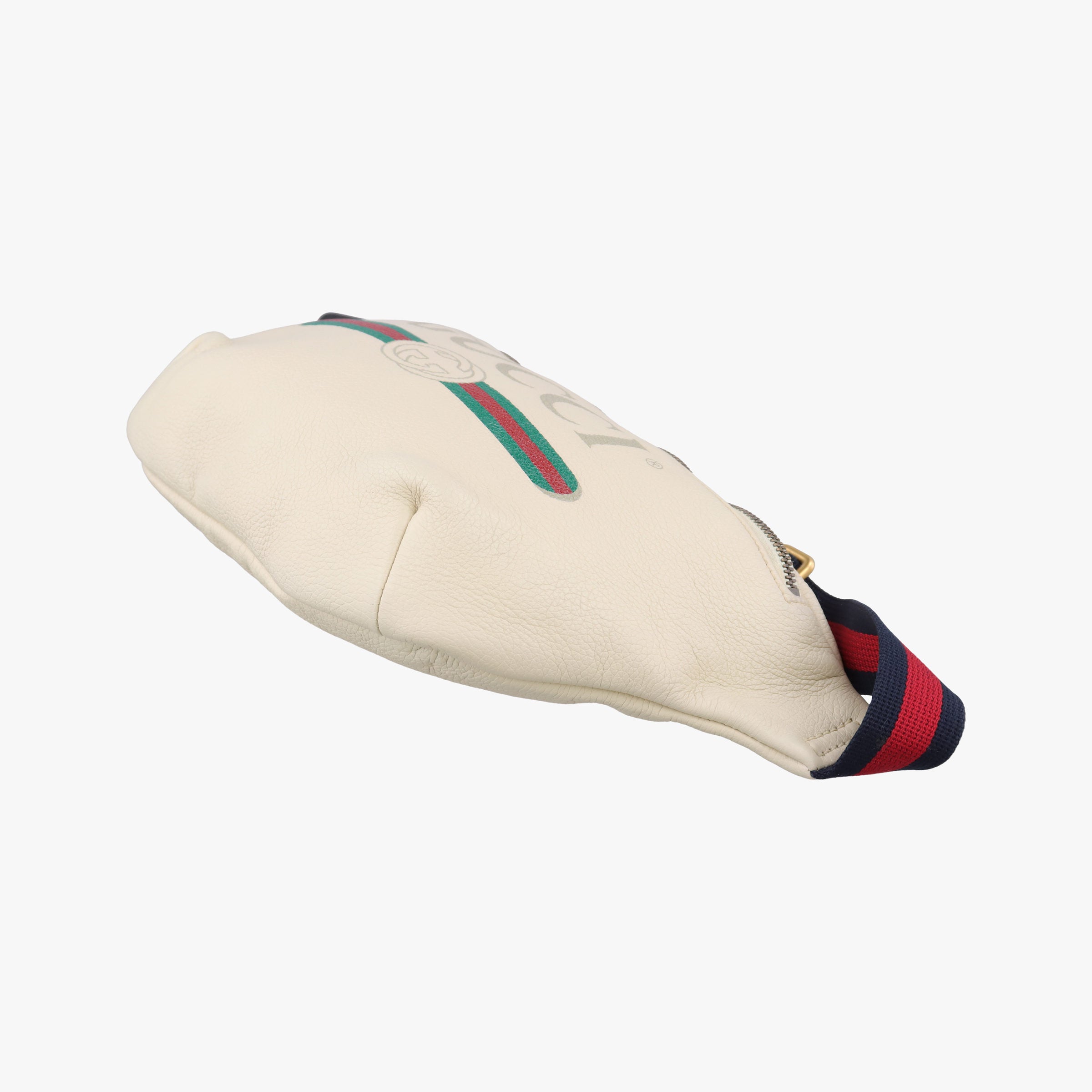 Vintage Gucci Gucci Print White Leather 530412 bum bag/waist bag | stylenewstar