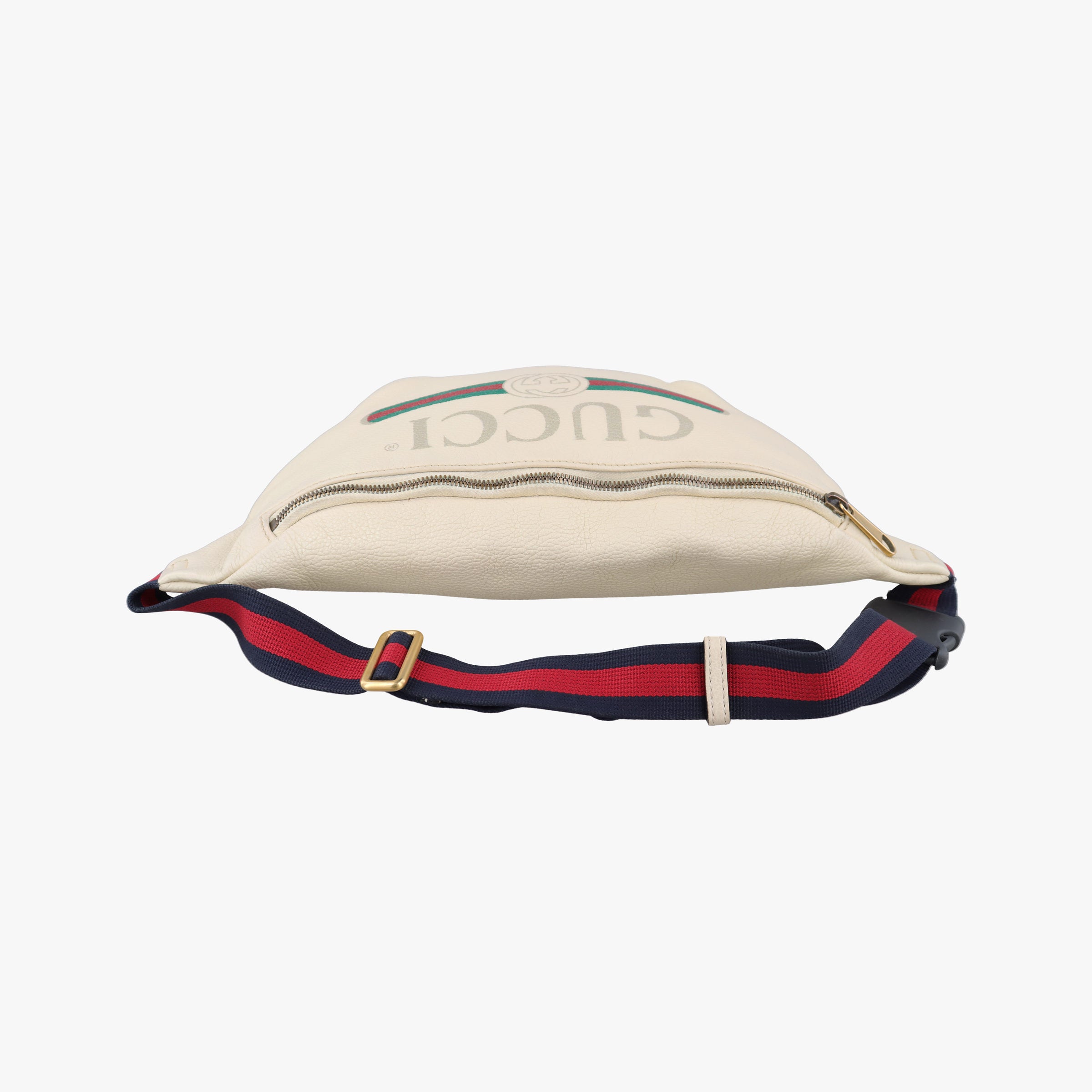 Vintage Gucci Gucci Print White Leather 530412 bum bag/waist bag | stylenewstar
