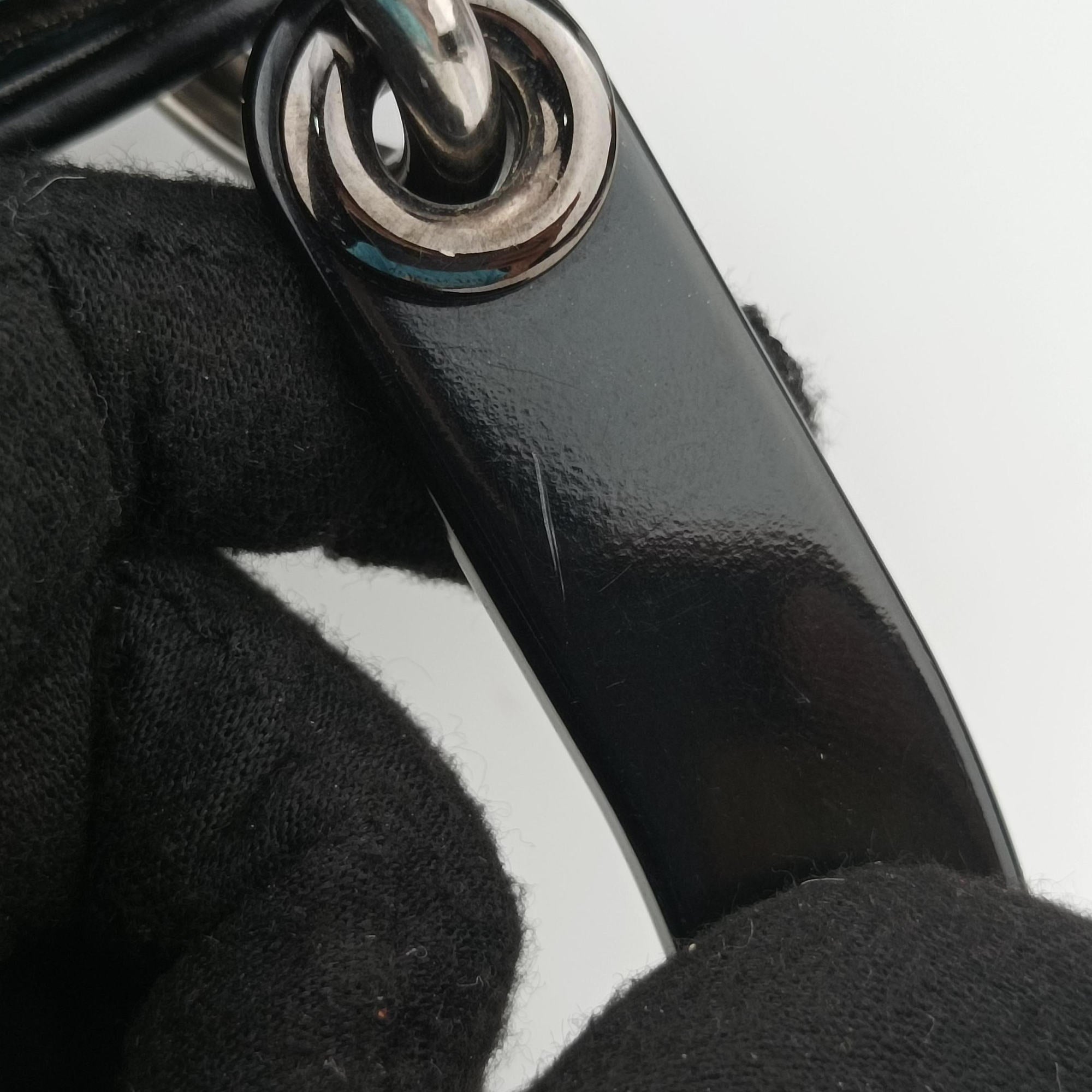 Pre-owned Christian Dior Lady Dior Zebra × Black Pony-style Calfskin × Calf Leather  handbag | stylenewstar