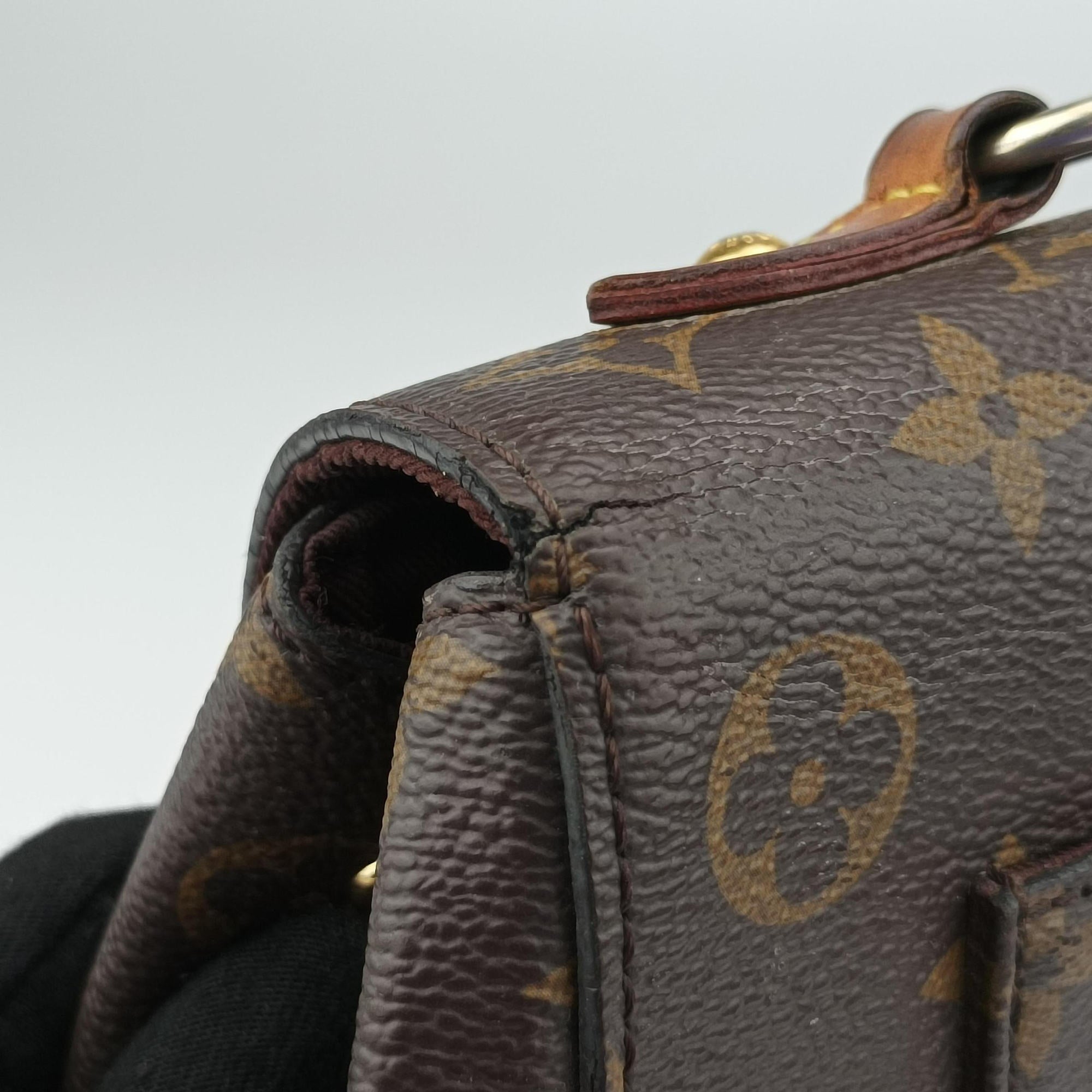 Secondhand Louis Vuitton CLUNY MM Brown Monogram Canvas M43236 shoulderbag | stylenewstar