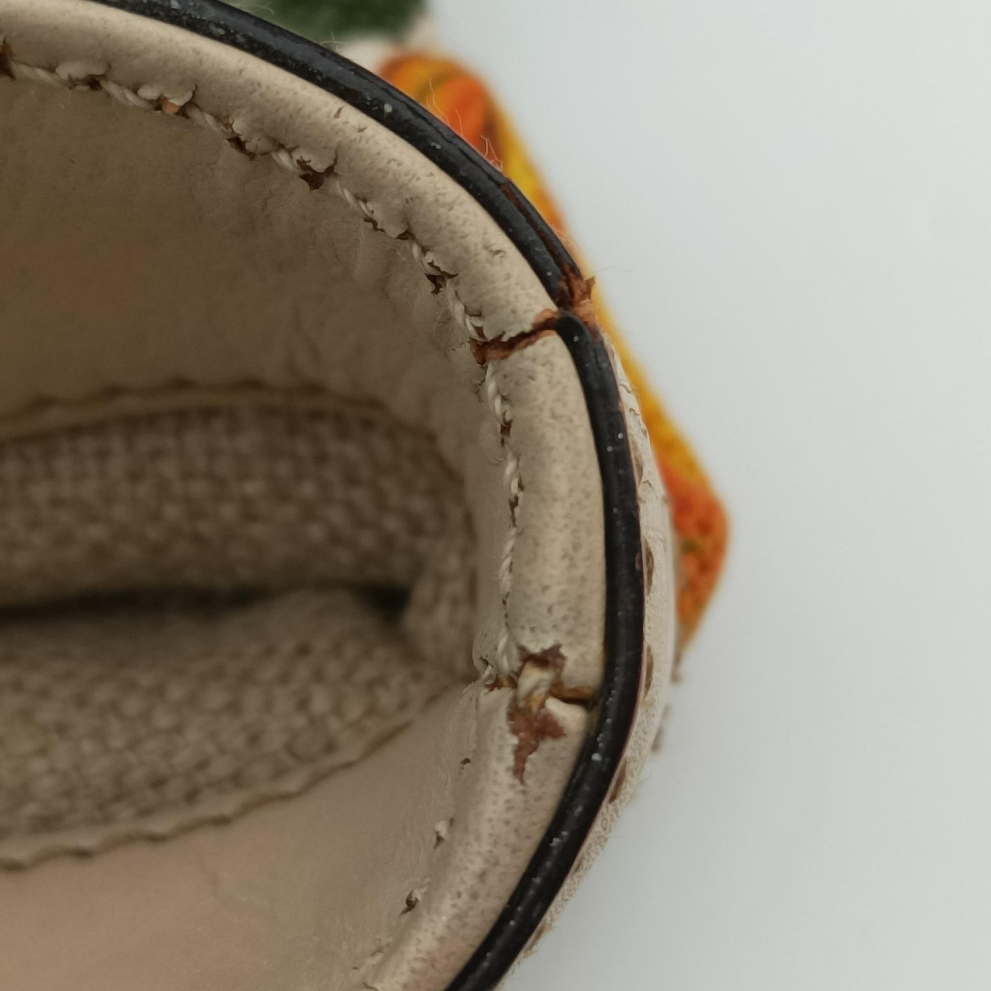 Vintage Gucci Bamboo Floral White×multicolor canvas×leather 137394 handbag | stylenewstar