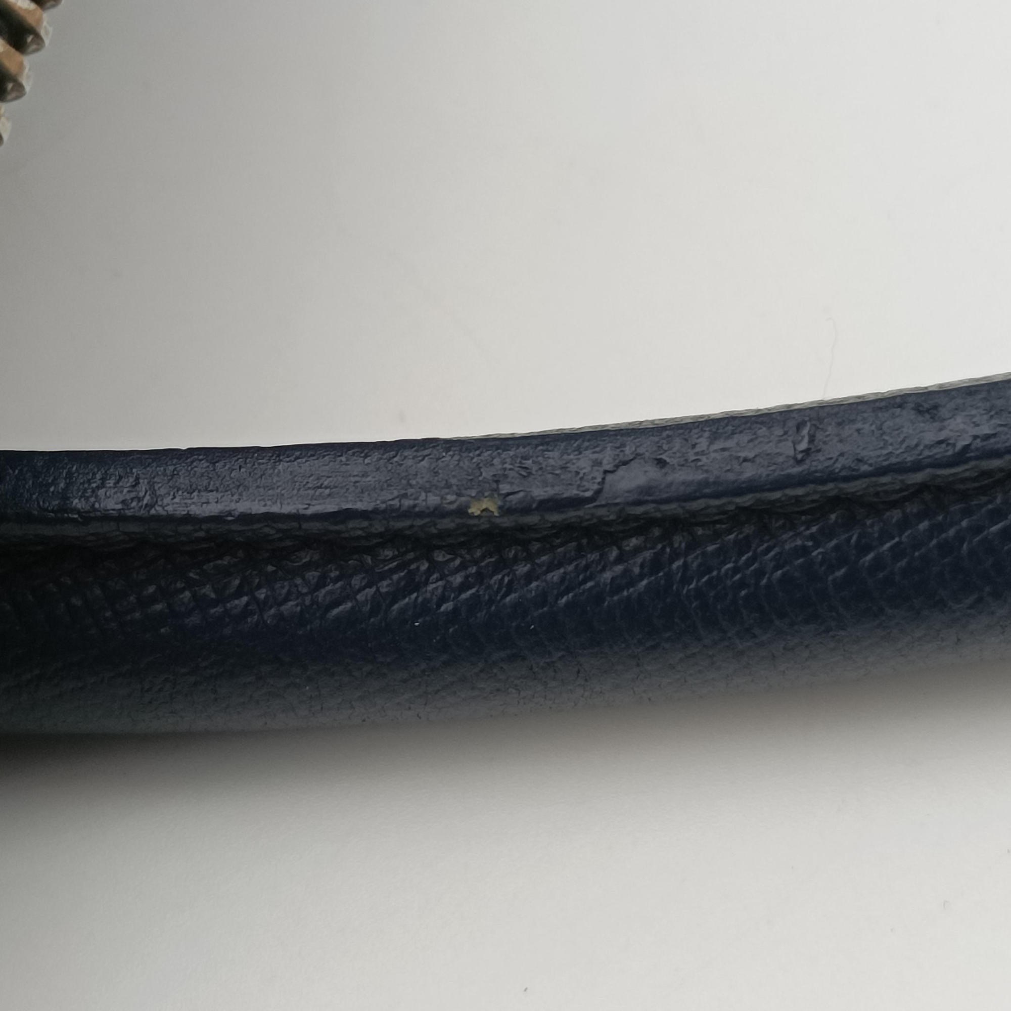 Secondhand Prada Business Briefcase Navy SAFFIANO Leather 2VE011 handbag | stylenewstar