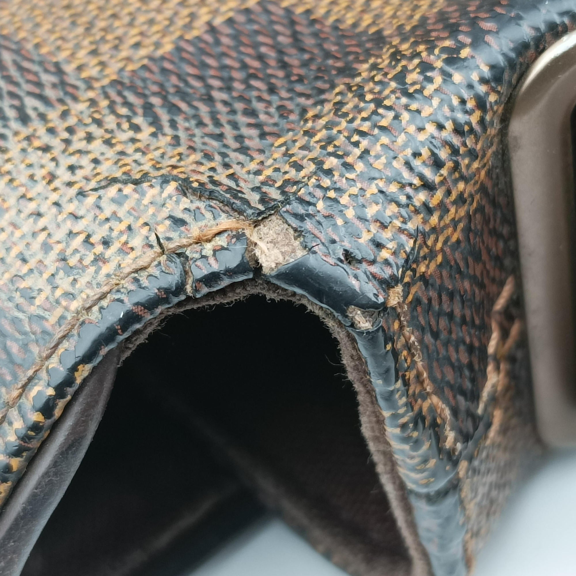 Pre-owned Louis Vuitton BROOKLYN MM EBENE Damier Canvas N51211 shoulderbag | stylenewstar