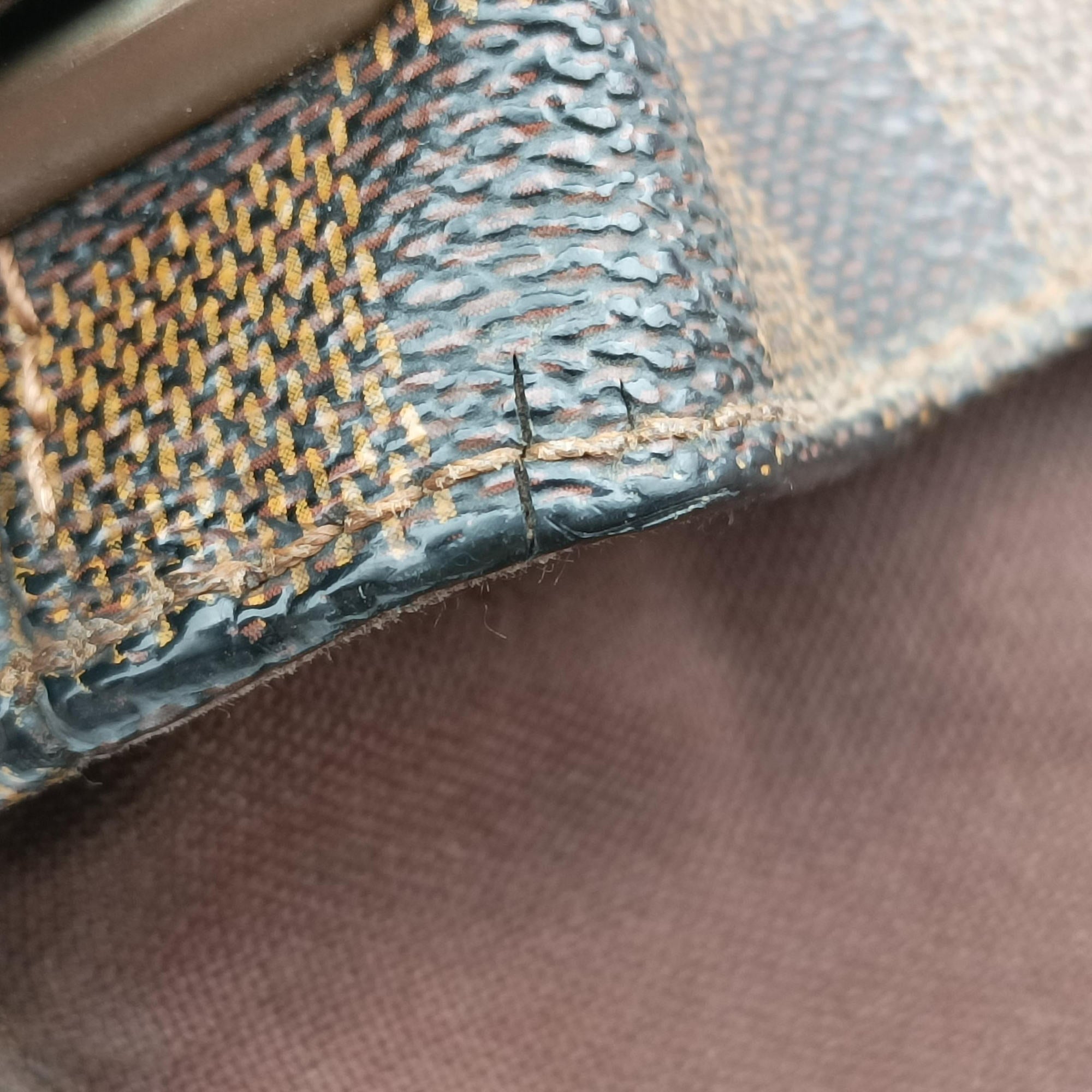 Pre-owned Louis Vuitton BROOKLYN MM EBENE Damier Canvas N51211 shoulderbag | stylenewstar