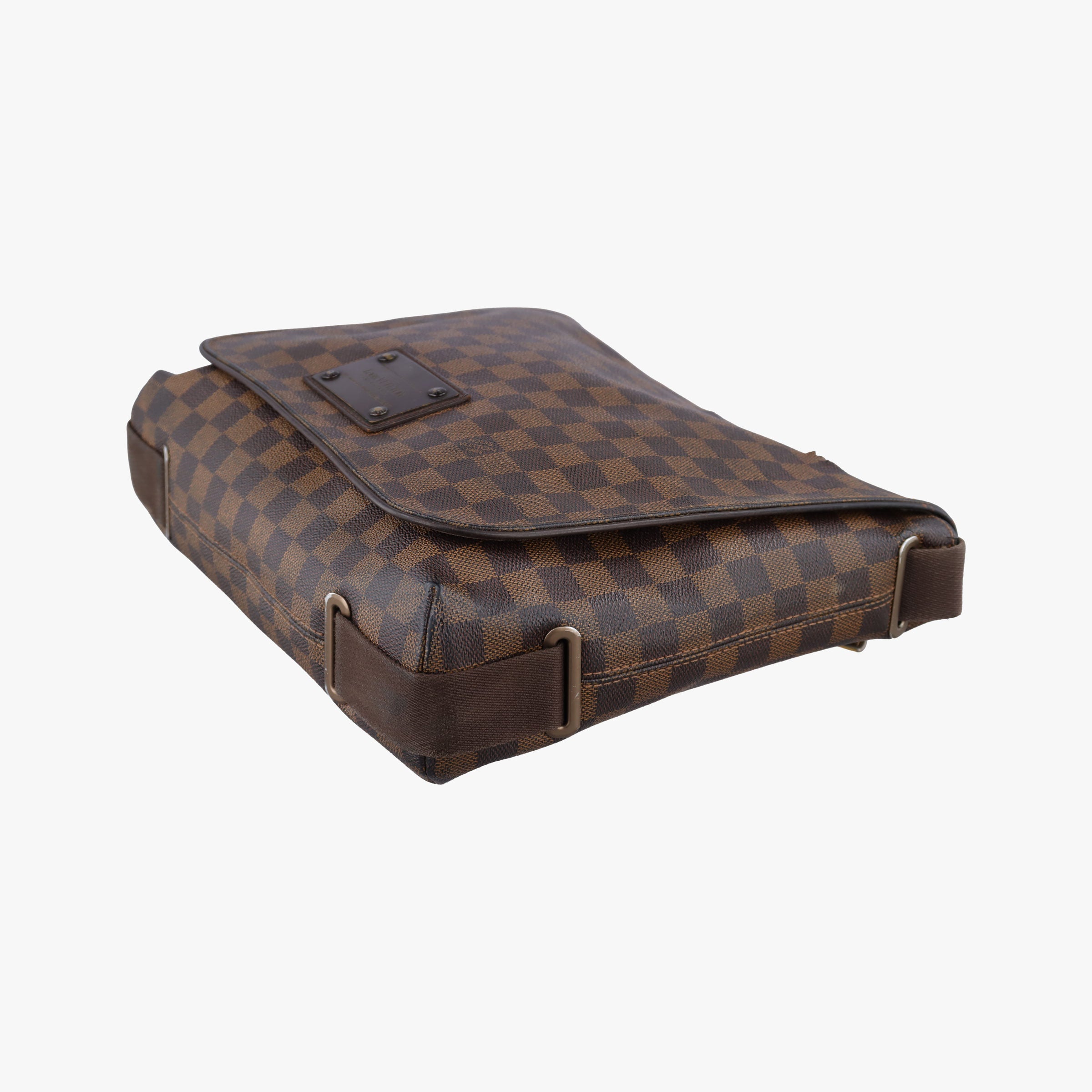 Pre-owned Louis Vuitton BROOKLYN MM EBENE Damier Canvas N51211 shoulderbag | stylenewstar