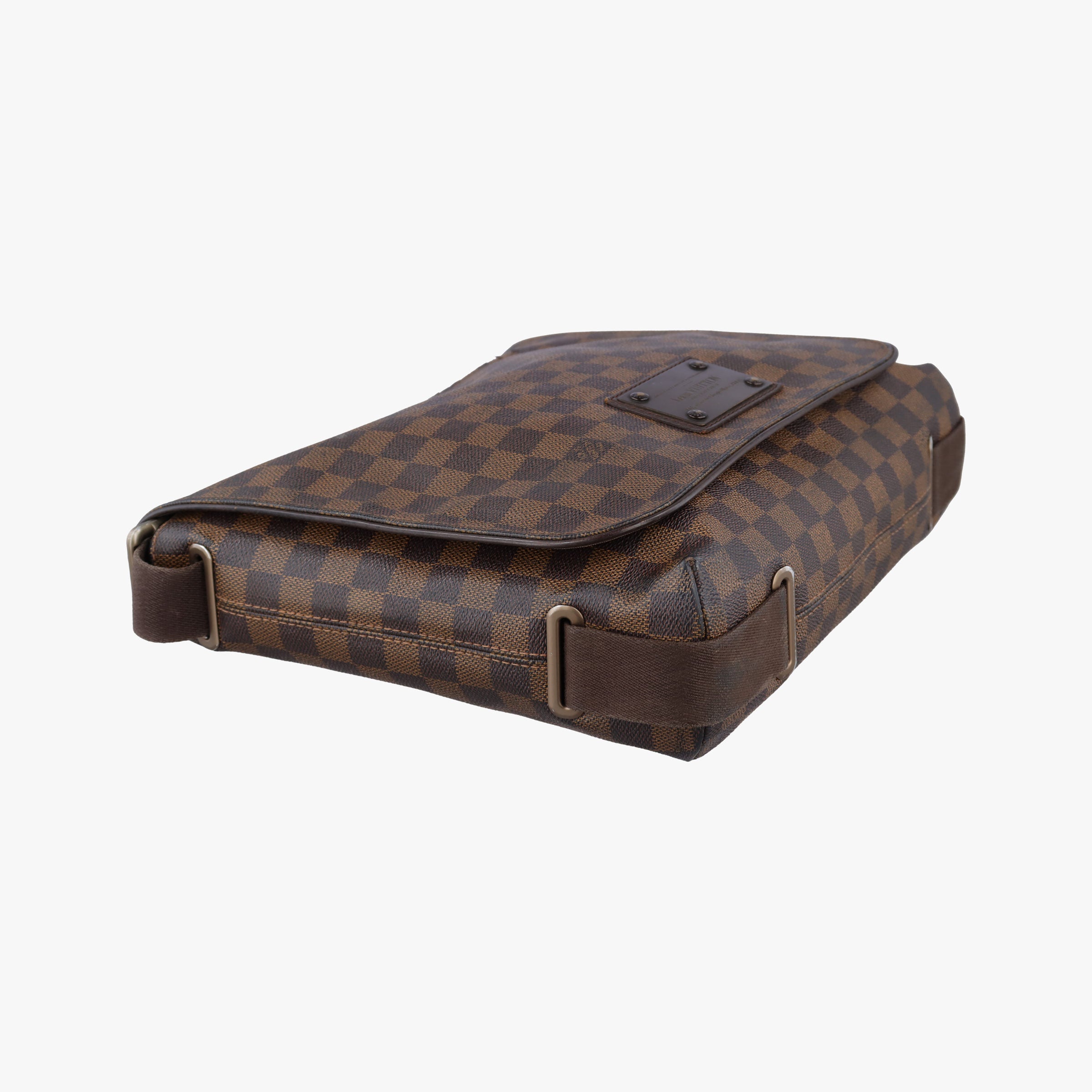 Pre-owned Louis Vuitton BROOKLYN MM EBENE Damier Canvas N51211 shoulderbag | stylenewstar