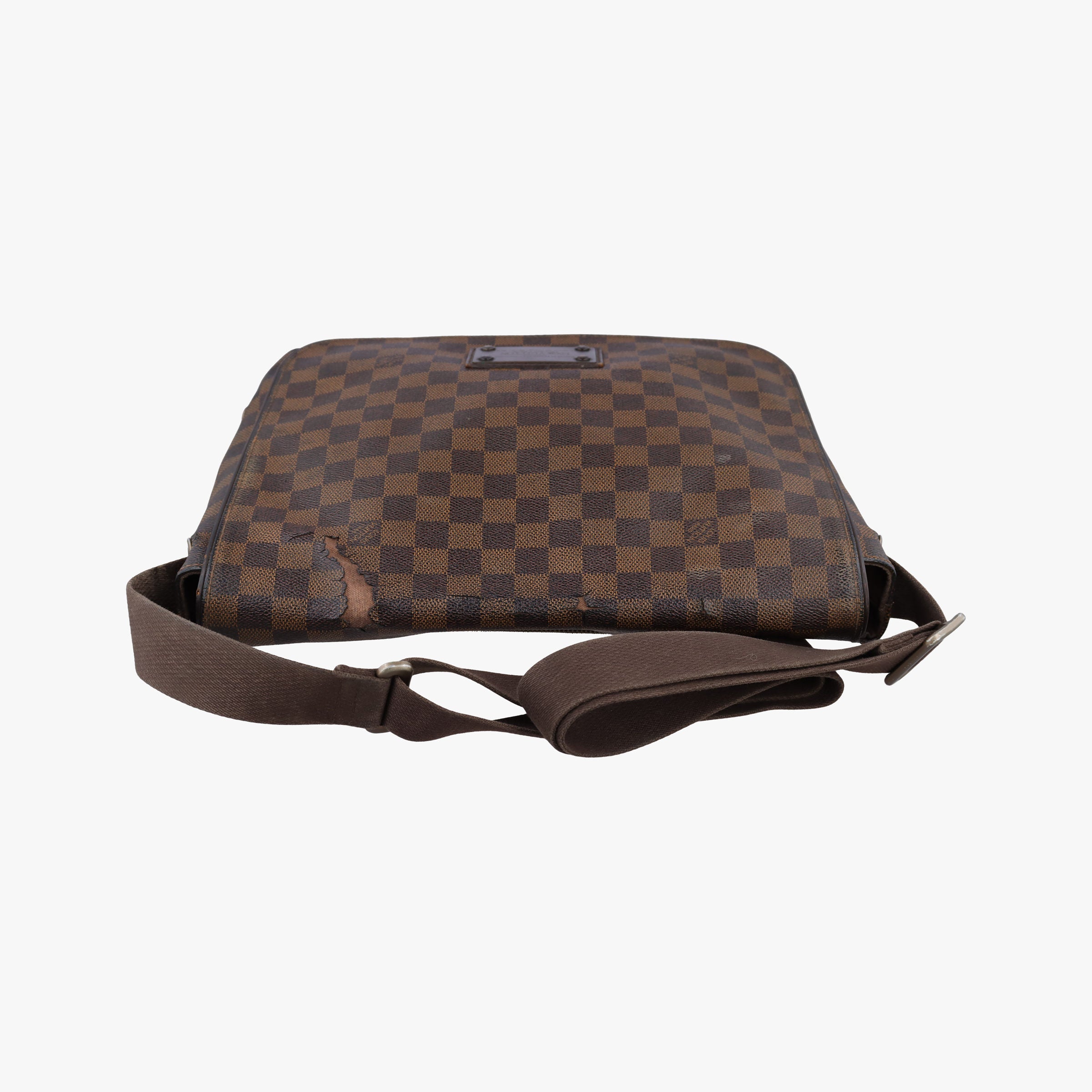Pre-owned Louis Vuitton BROOKLYN MM EBENE Damier Canvas N51211 shoulderbag | stylenewstar