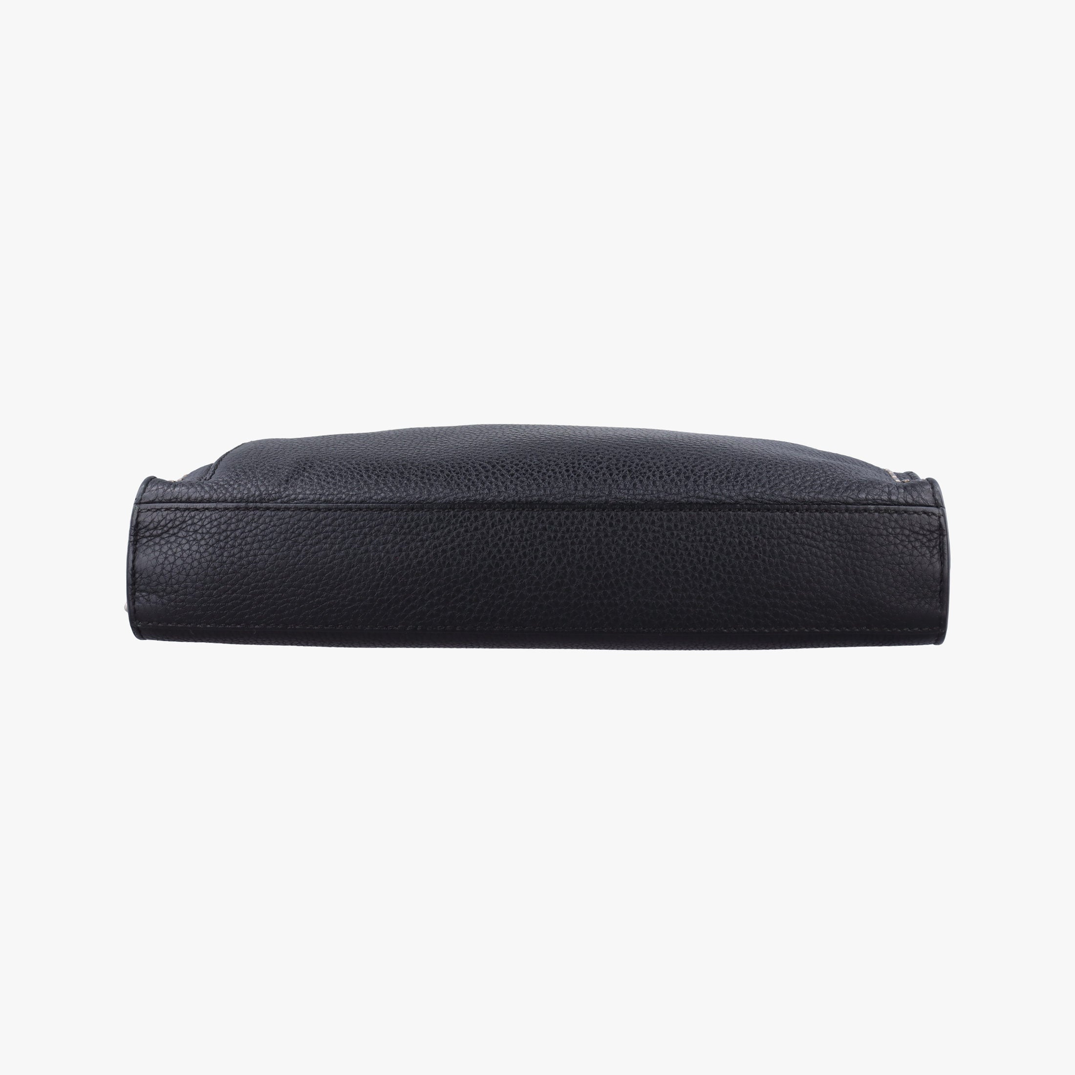 Pre-owned Fendi Selleria Black Leather 7VA407 shoulderbag | stylenewstar