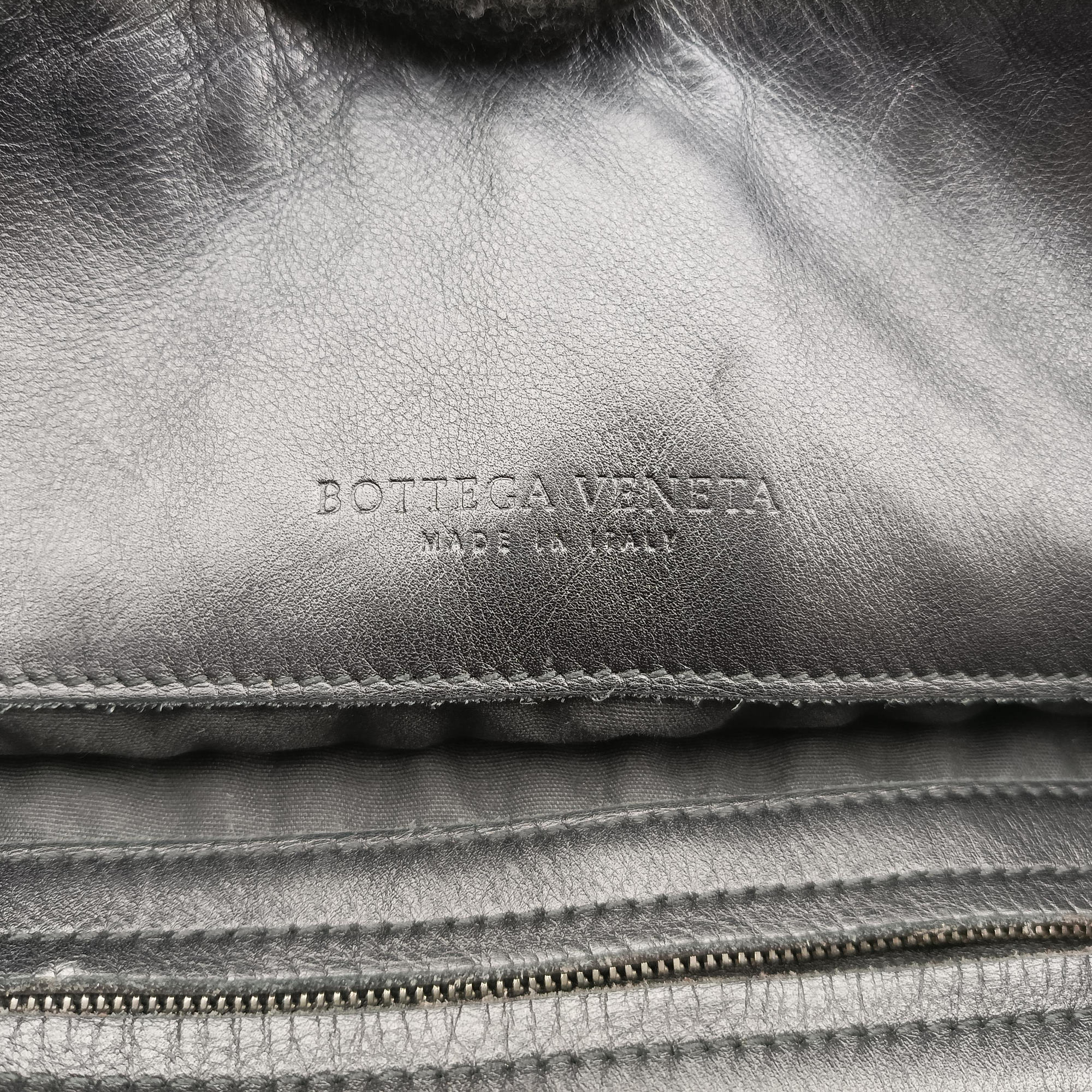 Vintage Bottega Veneta Intrecciato Black lambskin  clutchbag | stylenewstar