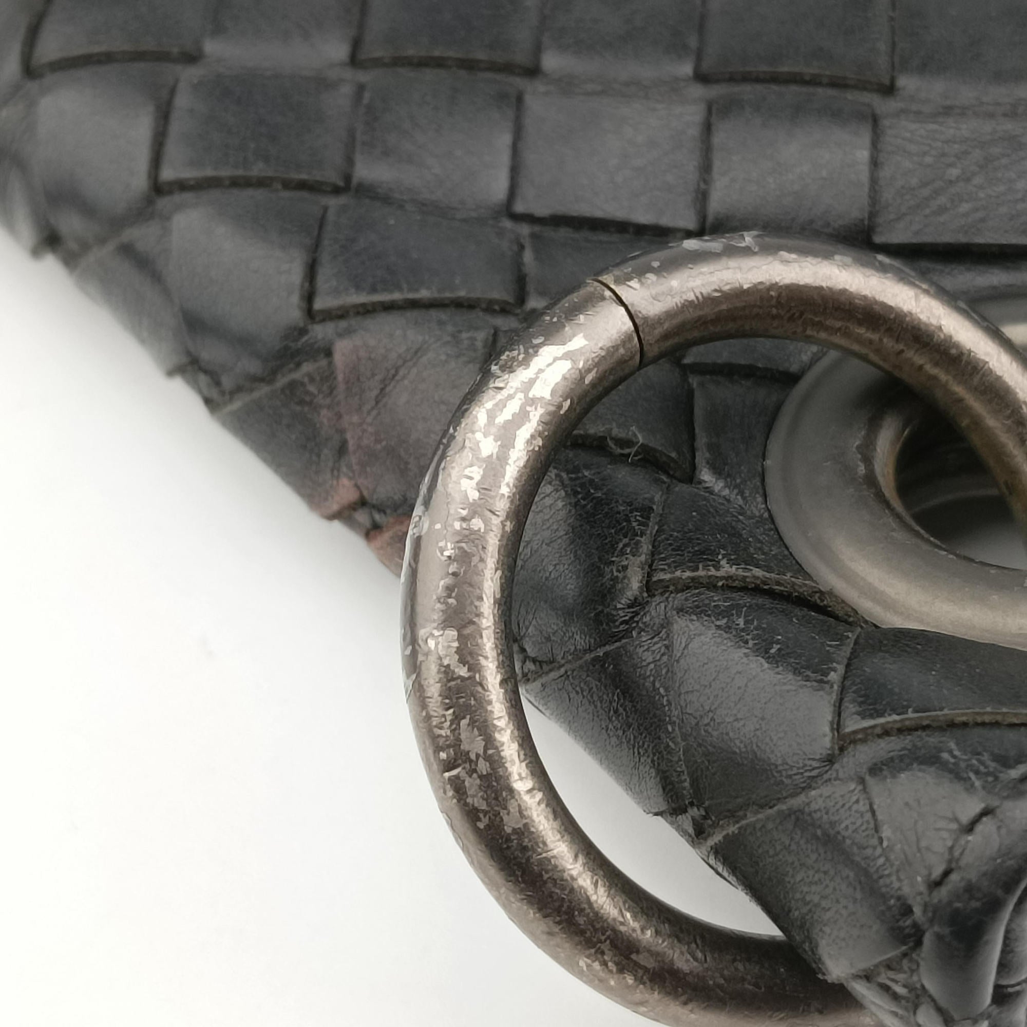 Vintage Bottega Veneta Intrecciato Black lambskin  clutchbag | stylenewstar