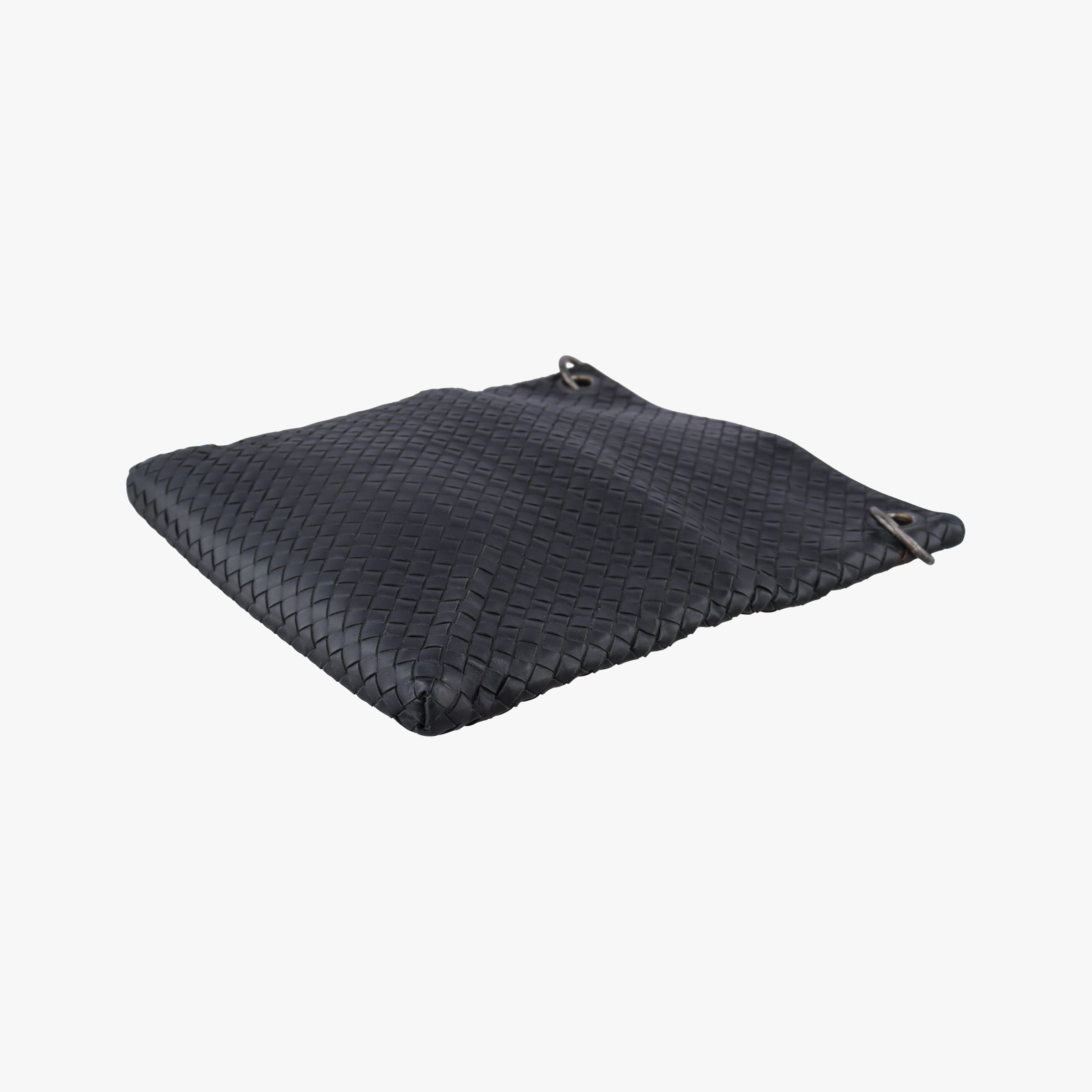 Vintage Bottega Veneta Intrecciato Black lambskin  clutchbag | stylenewstar