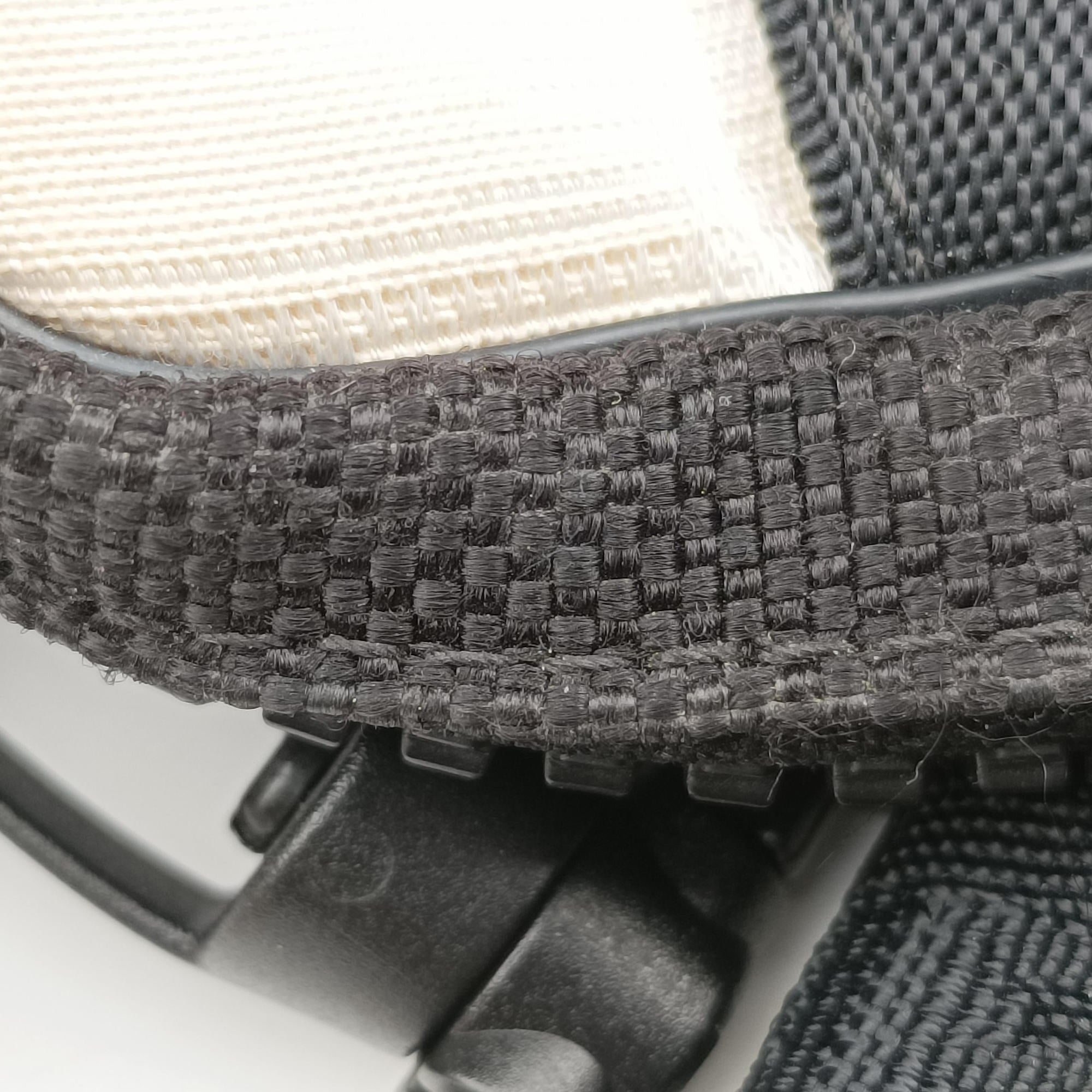 Pre-owned Chanel Sport Line Off-White × Black × Grey Nylon × Rubber Trims A22059 shoulderbag | stylenewstar