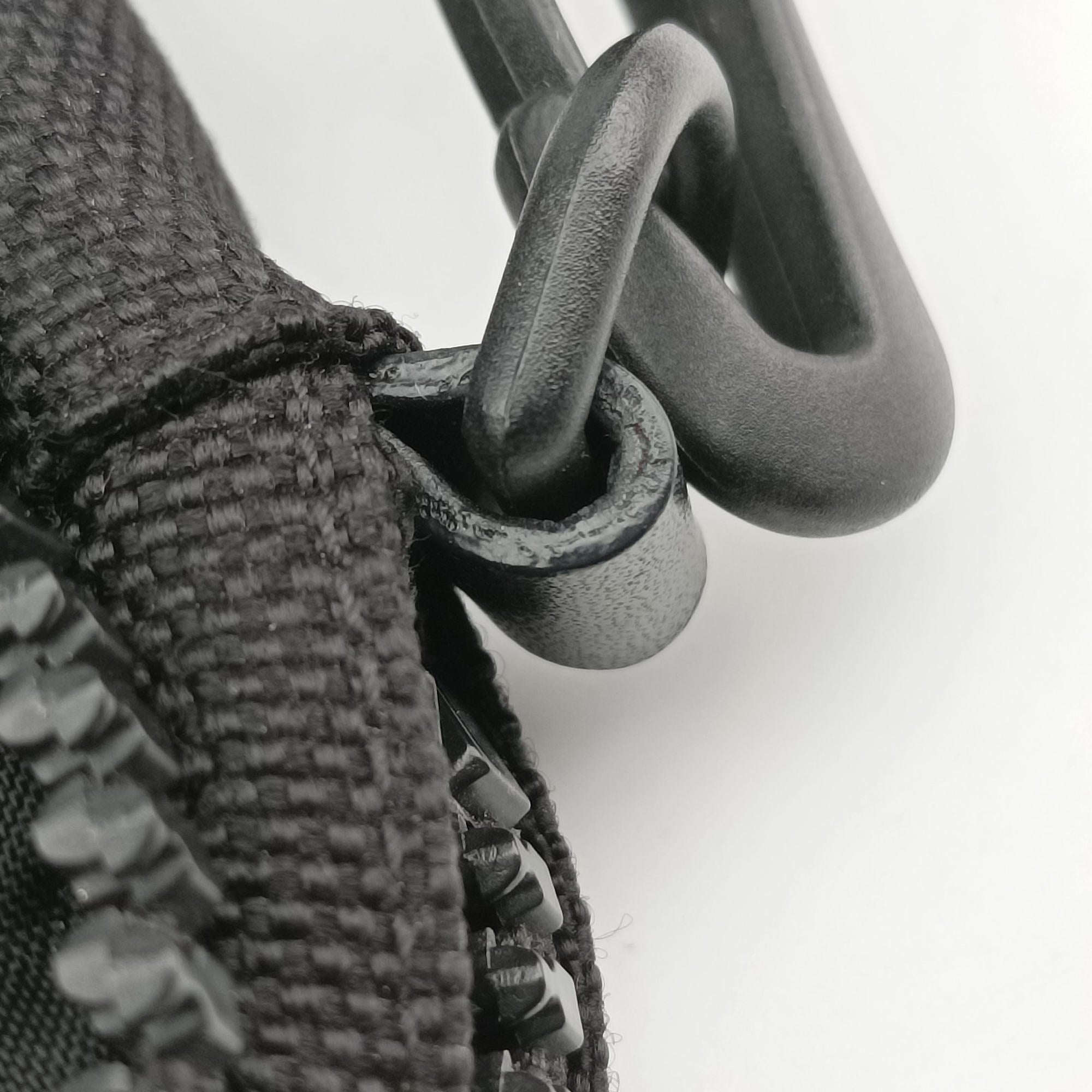 Pre-owned Chanel Sport Line Off-White × Black × Grey Nylon × Rubber Trims A22059 shoulderbag | stylenewstar