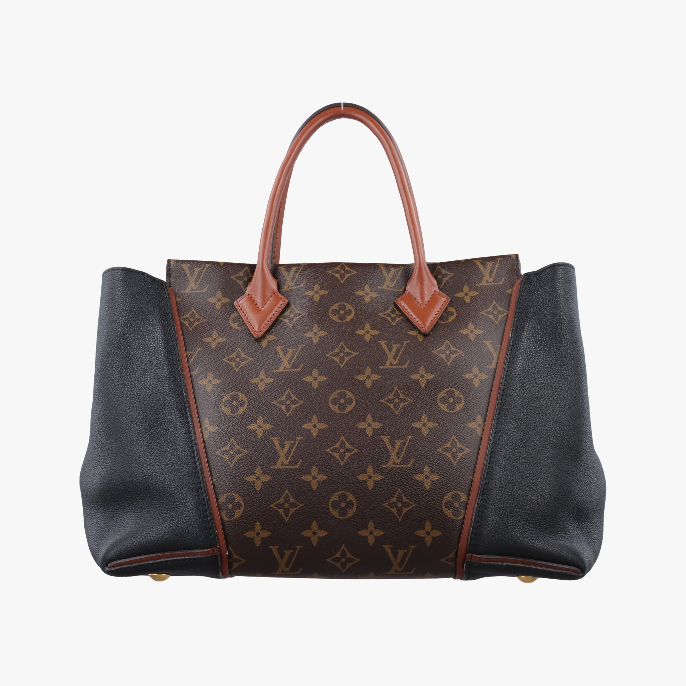 Secondhand Louis Vuitton Tote W PM Brown×black Monogram Canvas×calf leather M40942 handbag | stylenewstar