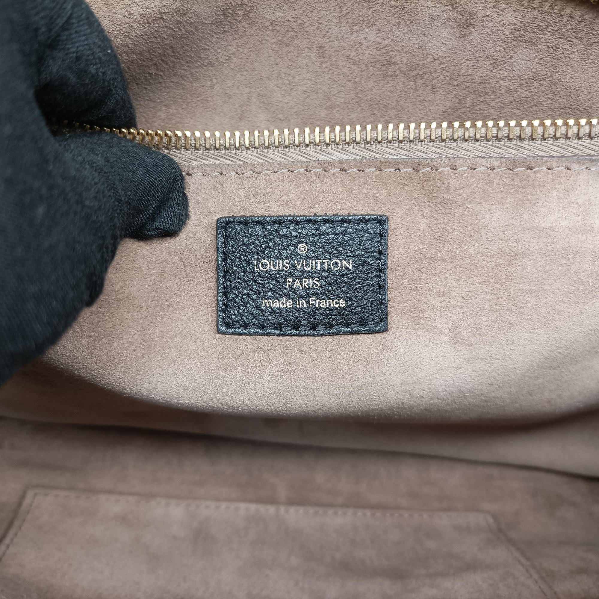 Secondhand Louis Vuitton Tote W PM Brown×black Monogram Canvas×calf leather M40942 handbag | stylenewstar