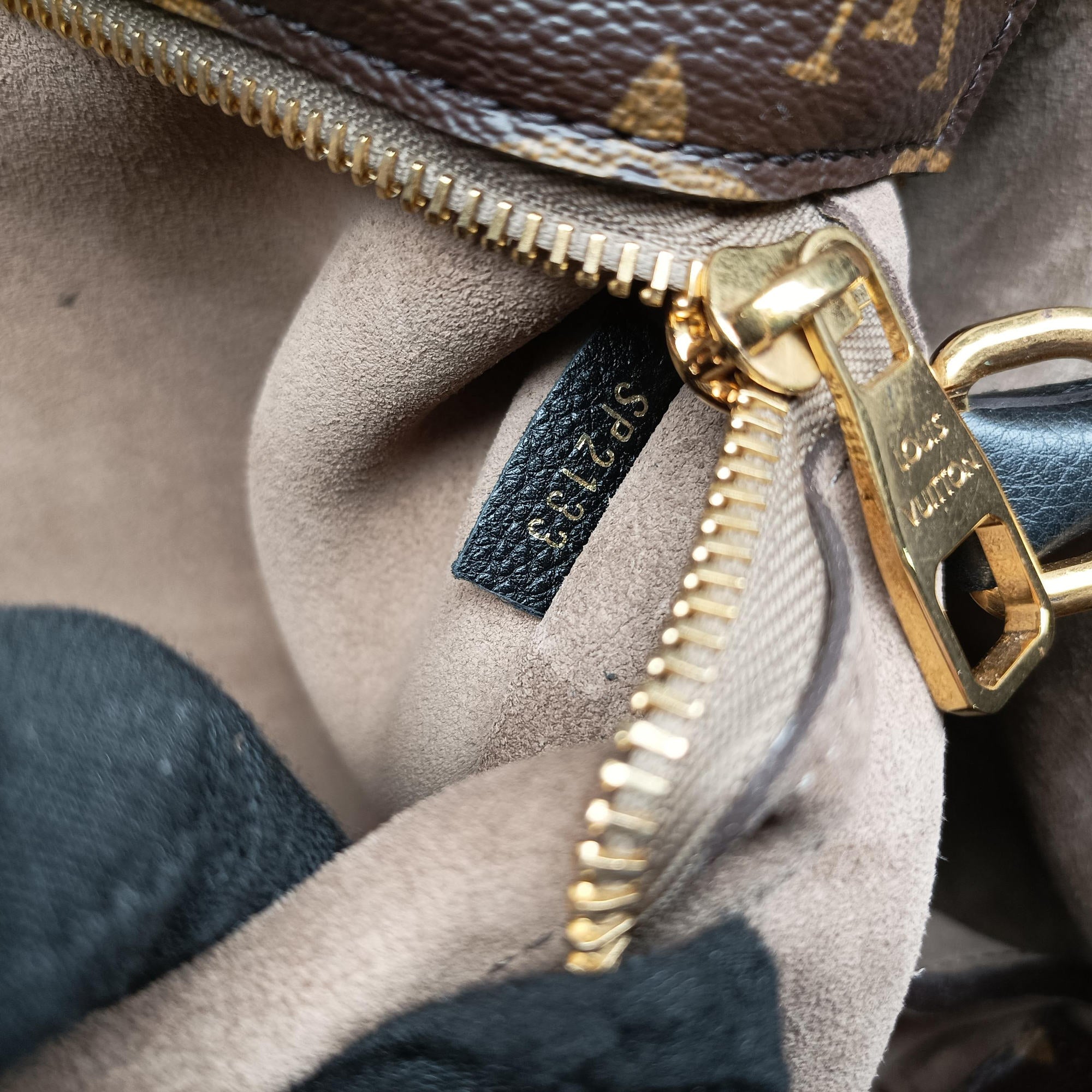 Secondhand Louis Vuitton Tote W PM Brown×black Monogram Canvas×calf leather M40942 handbag | stylenewstar