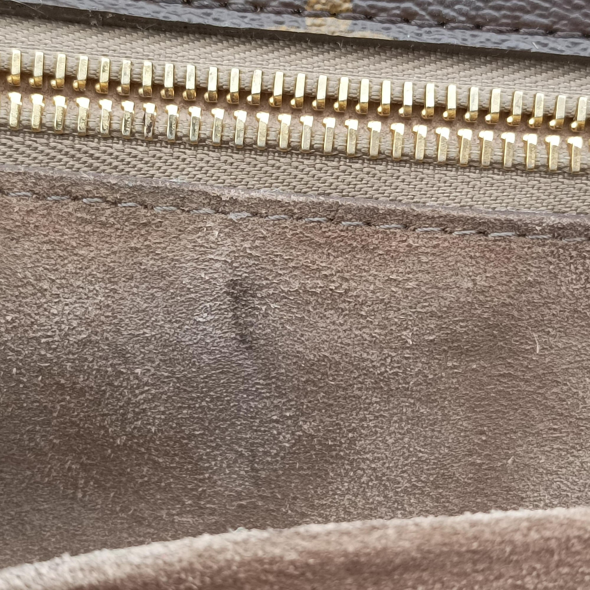 Secondhand Louis Vuitton Tote W PM Brown×black Monogram Canvas×calf leather M40942 handbag | stylenewstar