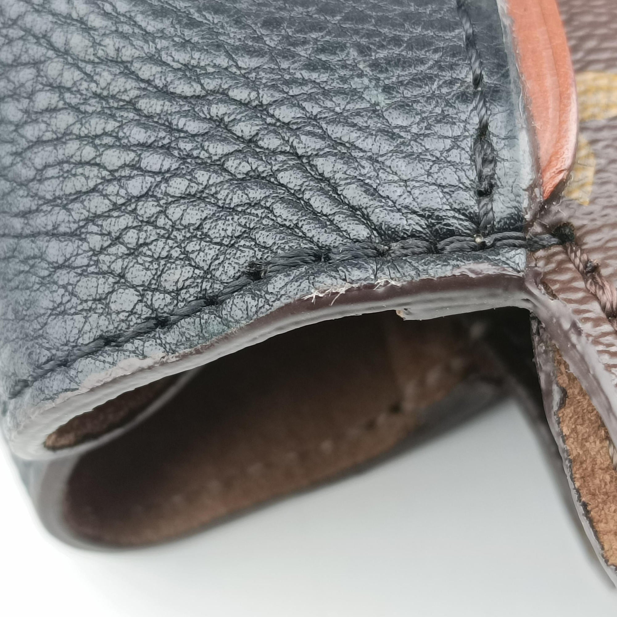 Secondhand Louis Vuitton Tote W PM Brown×black Monogram Canvas×calf leather M40942 handbag | stylenewstar