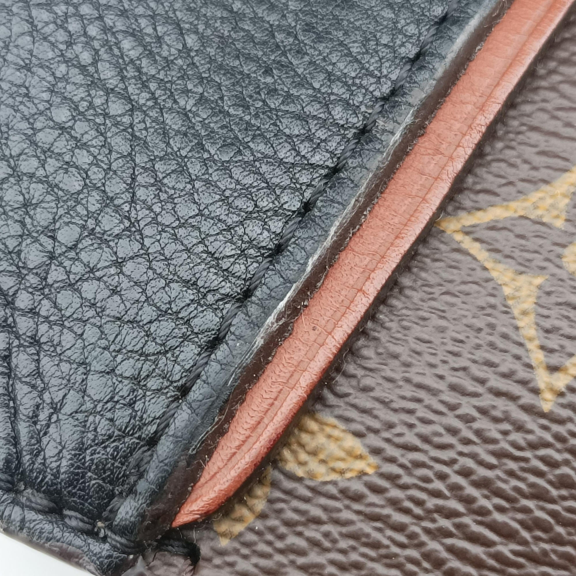 Secondhand Louis Vuitton Tote W PM Brown×black Monogram Canvas×calf leather M40942 handbag | stylenewstar
