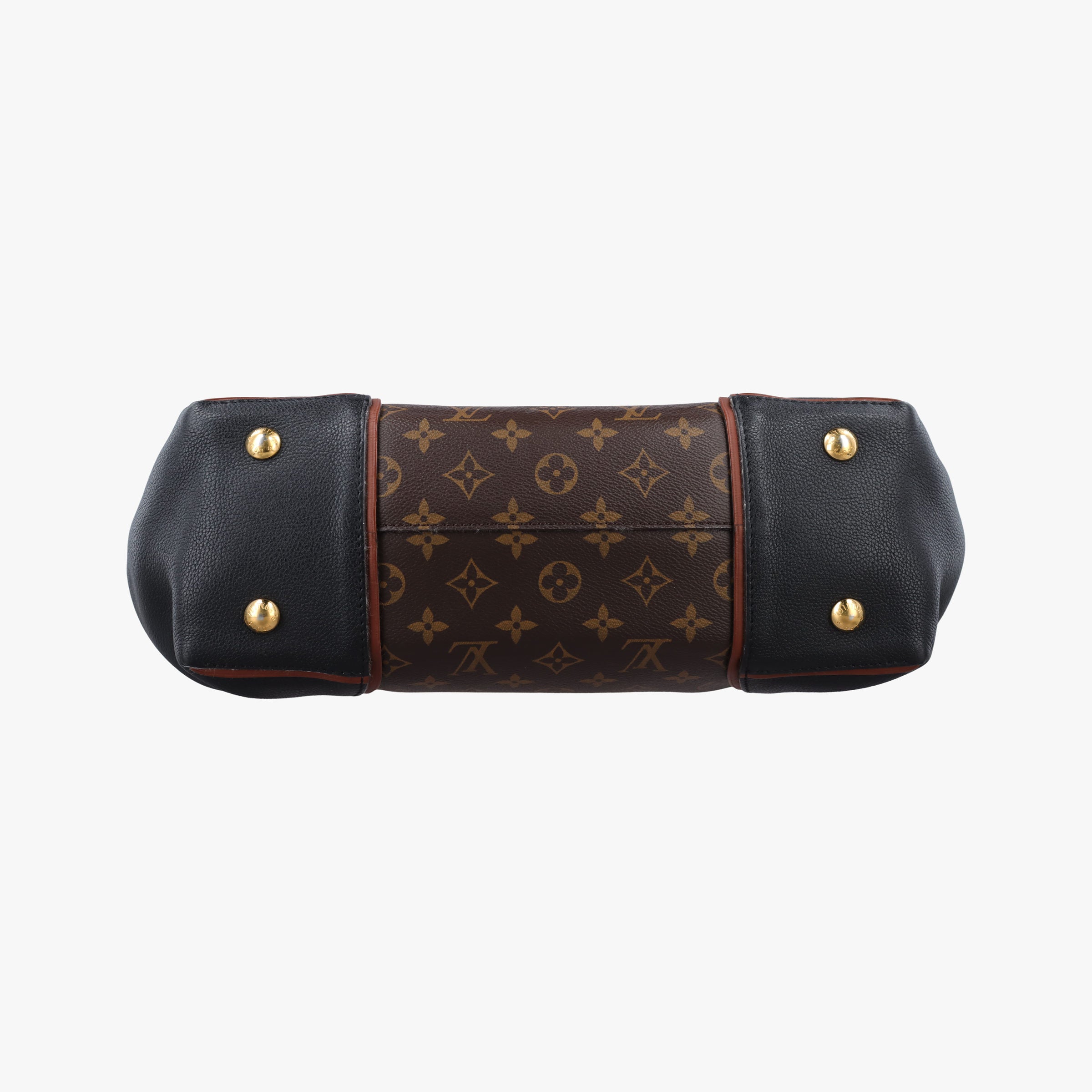 Secondhand Louis Vuitton Tote W PM Brown×black Monogram Canvas×calf leather M40942 handbag | stylenewstar