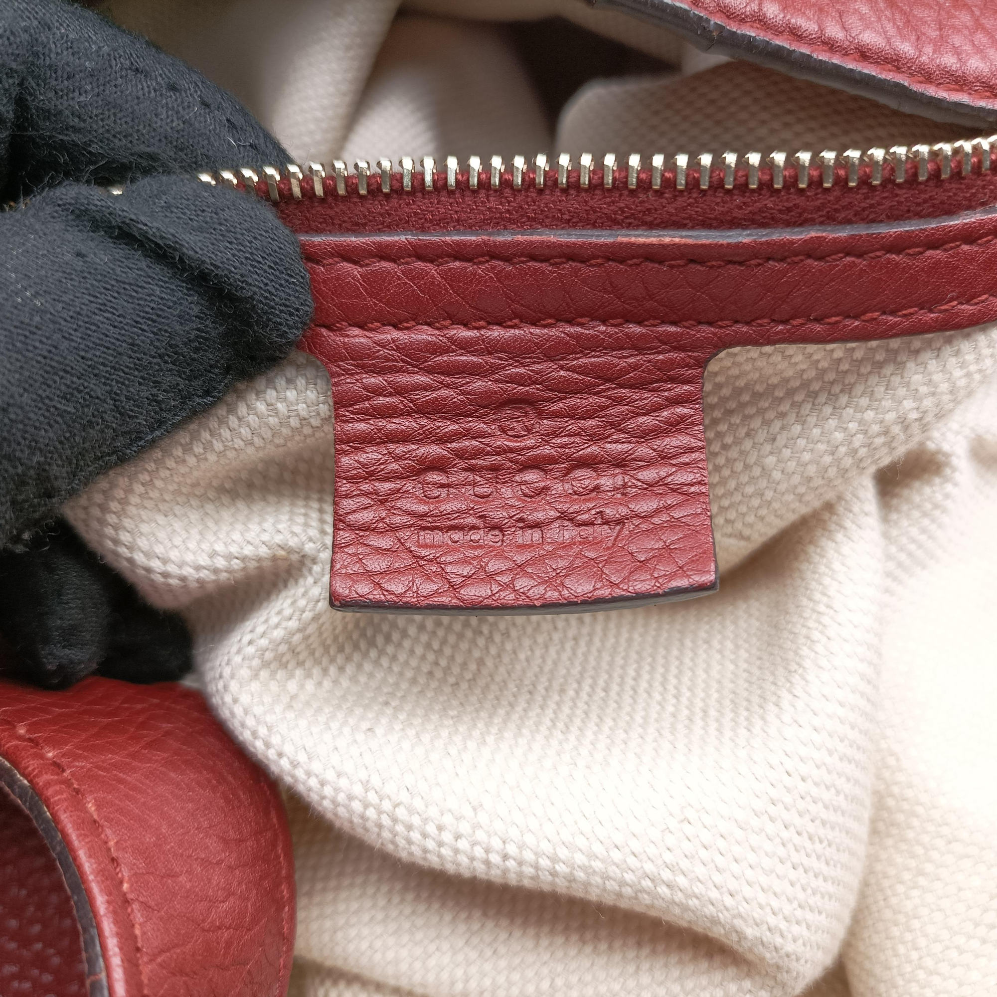 Vintage Gucci Dressage Web Hobo Red Leather 296851 shoulderbag | stylenewstar