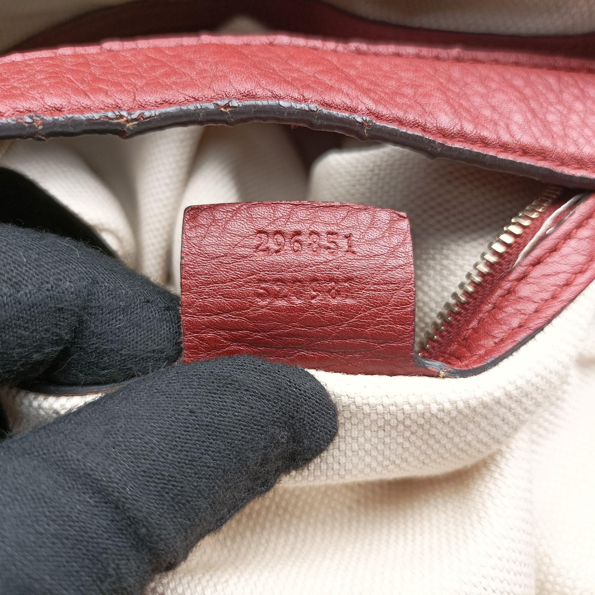 Vintage Gucci Dressage Web Hobo Red Leather 296851 shoulderbag | stylenewstar