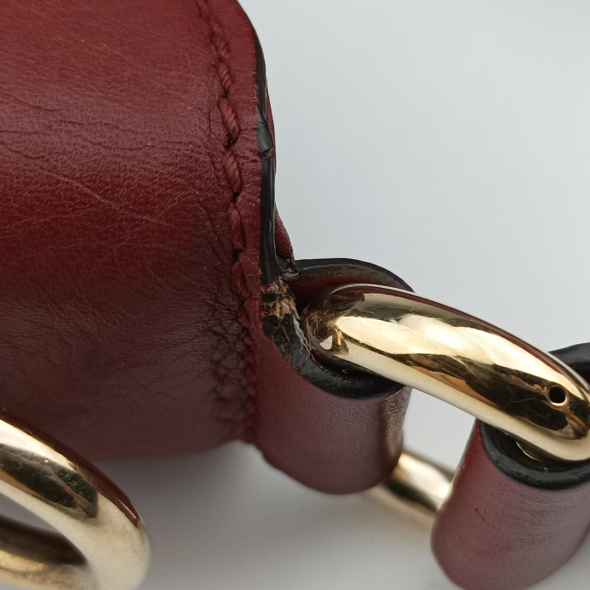 Vintage Gucci Dressage Web Hobo Red Leather 296851 shoulderbag | stylenewstar