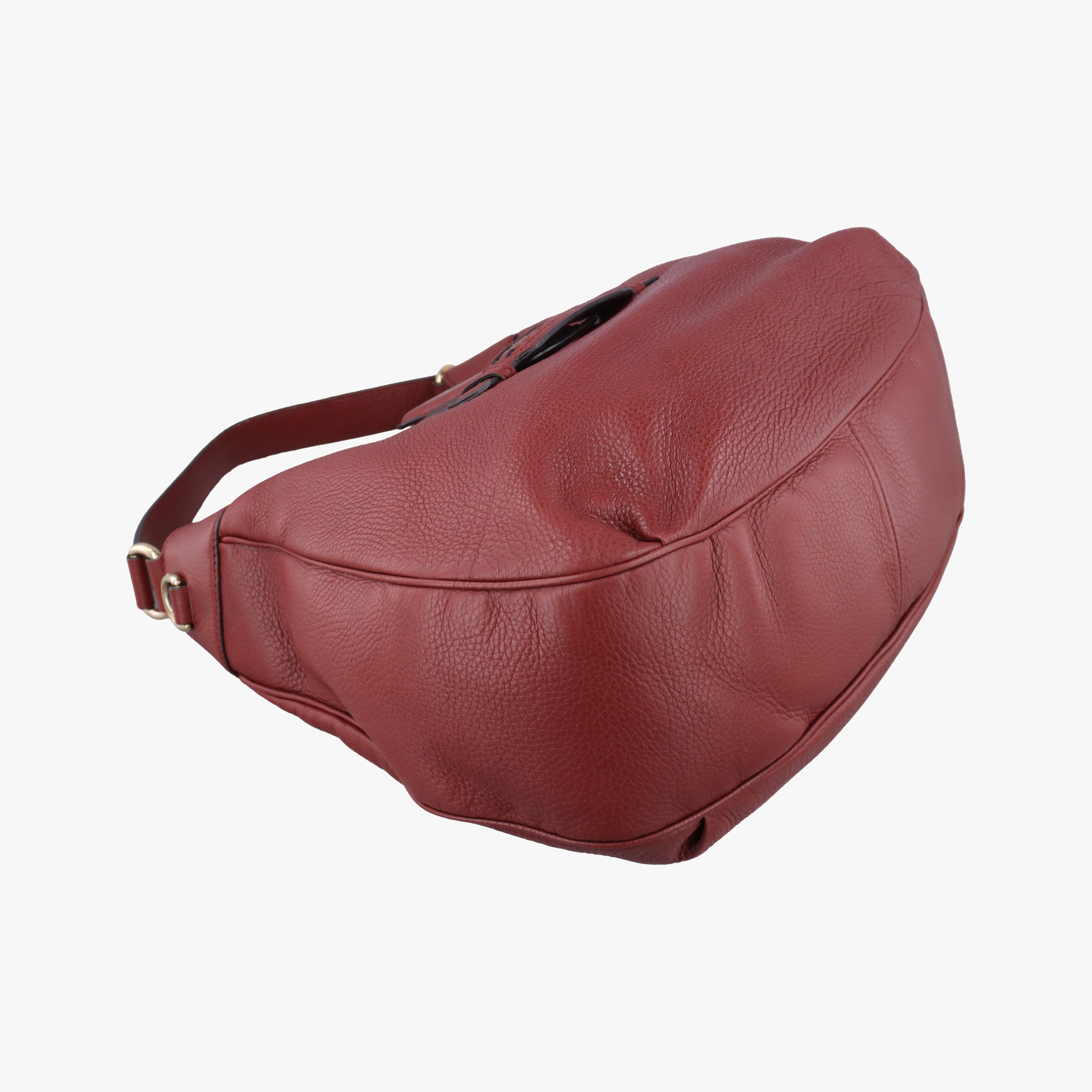 Vintage Gucci Dressage Web Hobo Red Leather 296851 shoulderbag | stylenewstar