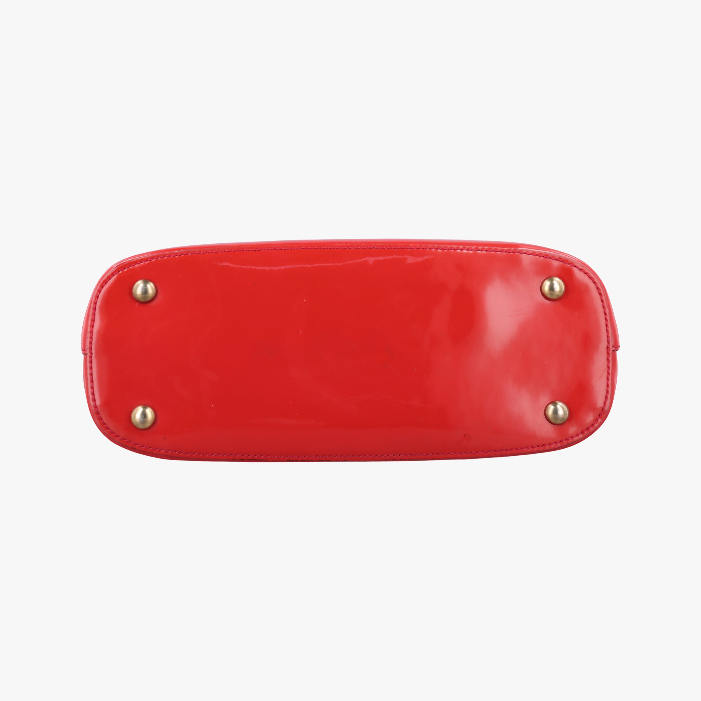 Pre-owned Gucci Bright Bit Red Patent Leather 371925 shoulderbag | stylenewstar