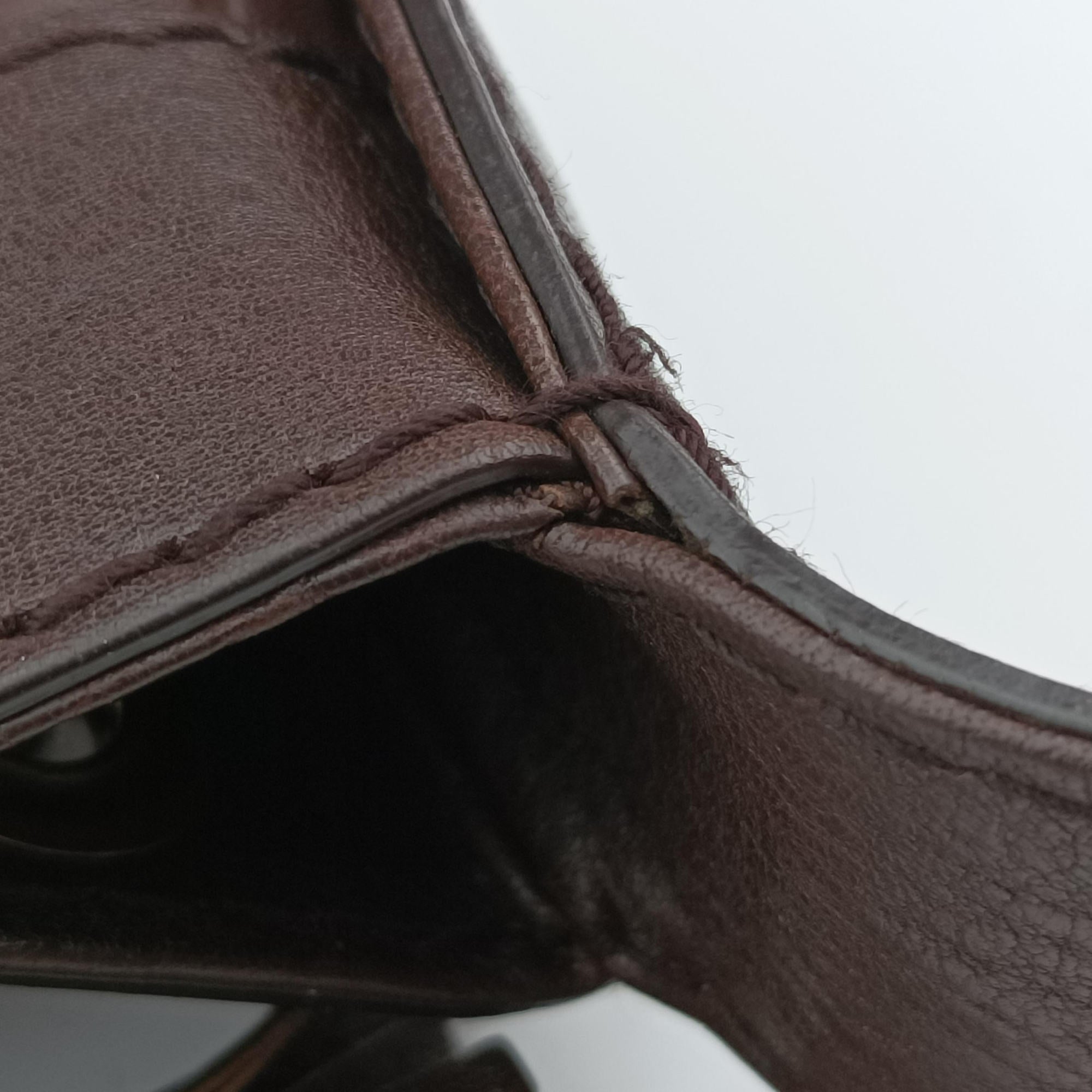 Pre-owned Gucci Guccissima Interlocking Icon Hobo Brown leather 223951 shoulderbag | stylenewstar