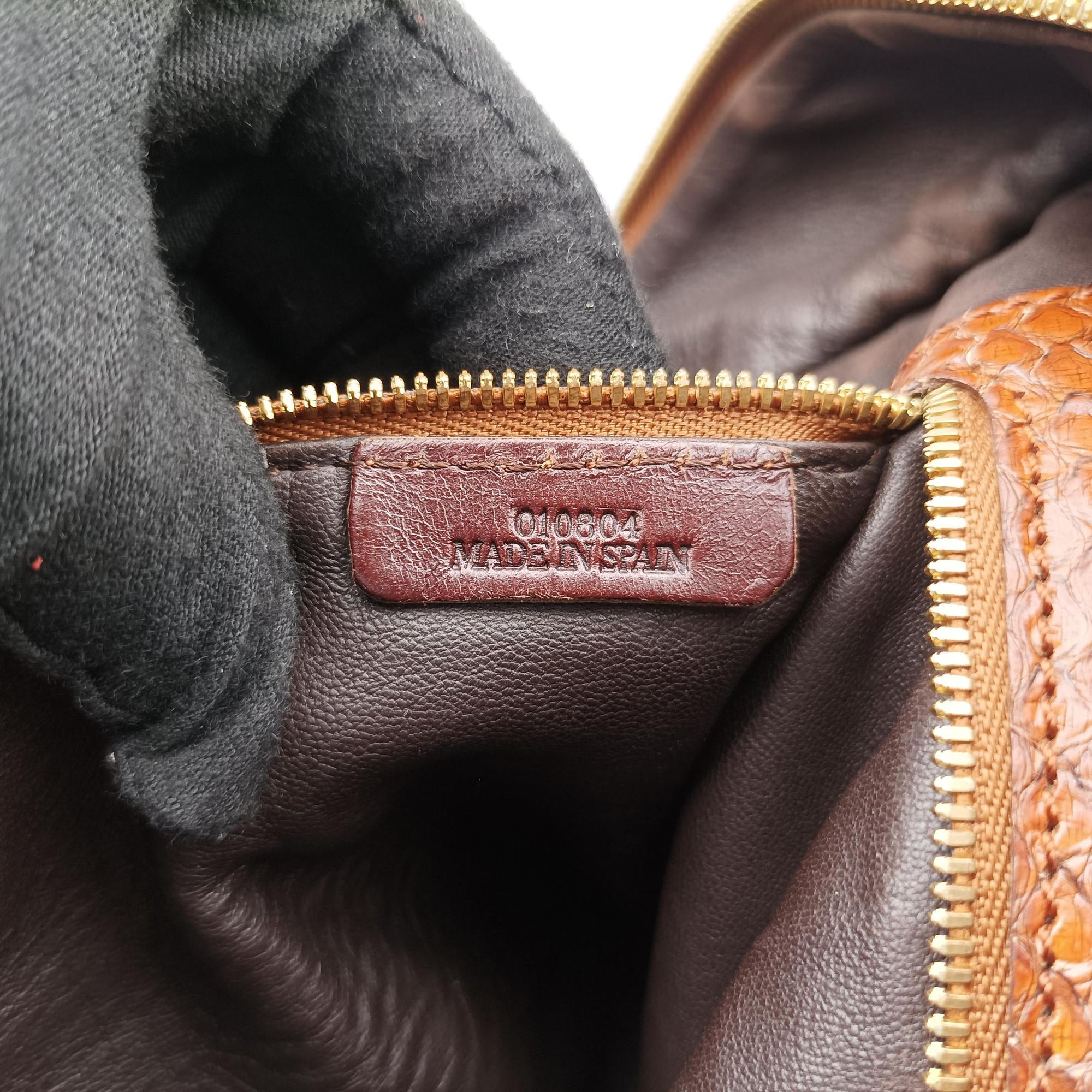 Pre-owned Loewe Amazona Brown Python × Nappa Leather  handbag | stylenewstar
