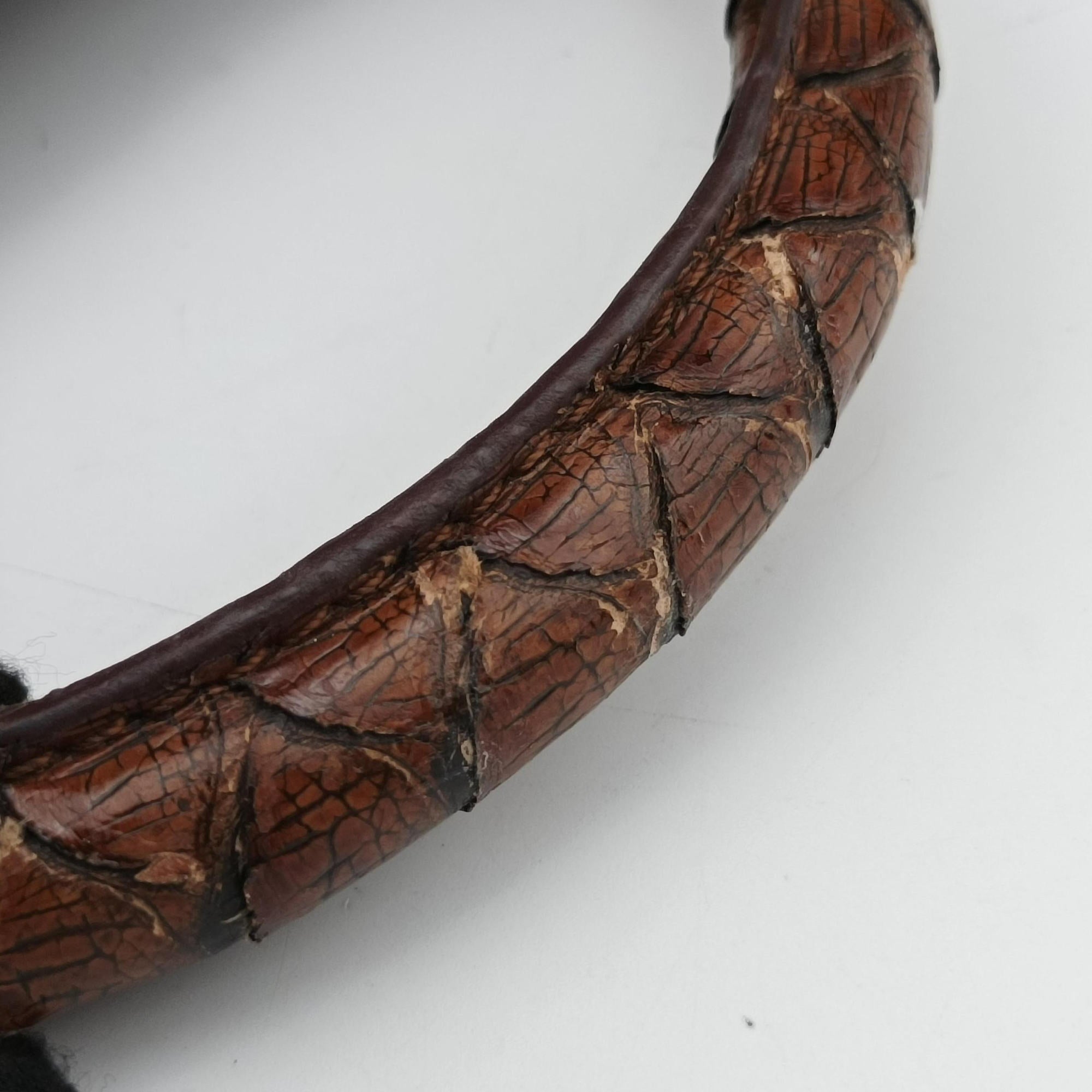 Pre-owned Loewe Amazona Brown Python × Nappa Leather  handbag | stylenewstar