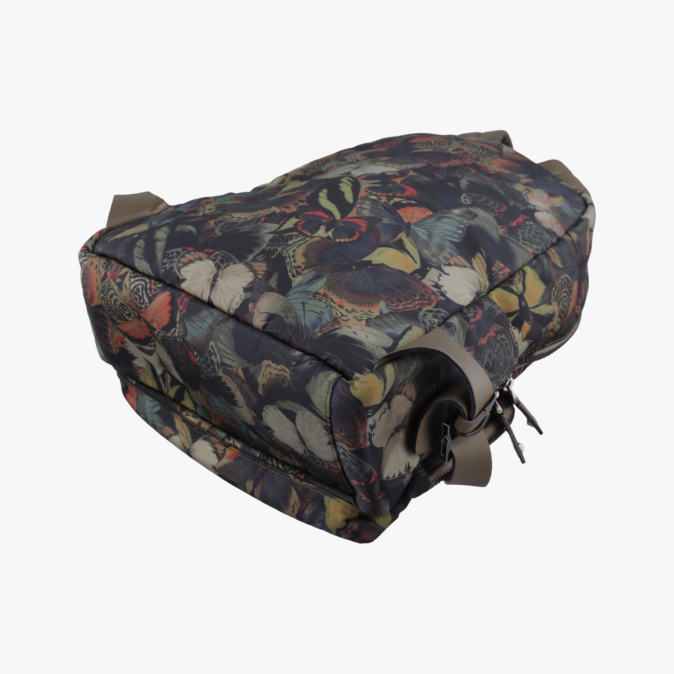 Pre-owned Valentino Rockstud Brown x Multicolor nylonx Leather  backpack/rucksack | stylenewstar