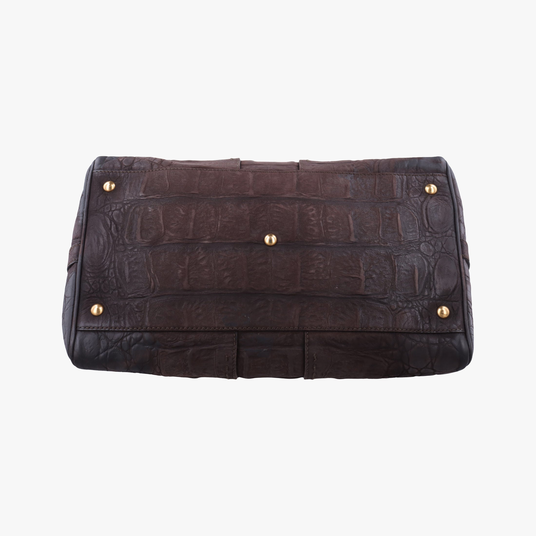 Pre-owned Yves Saint Laurent Muse Brown Embossed Leather 297966 shoulderbag | stylenewstar