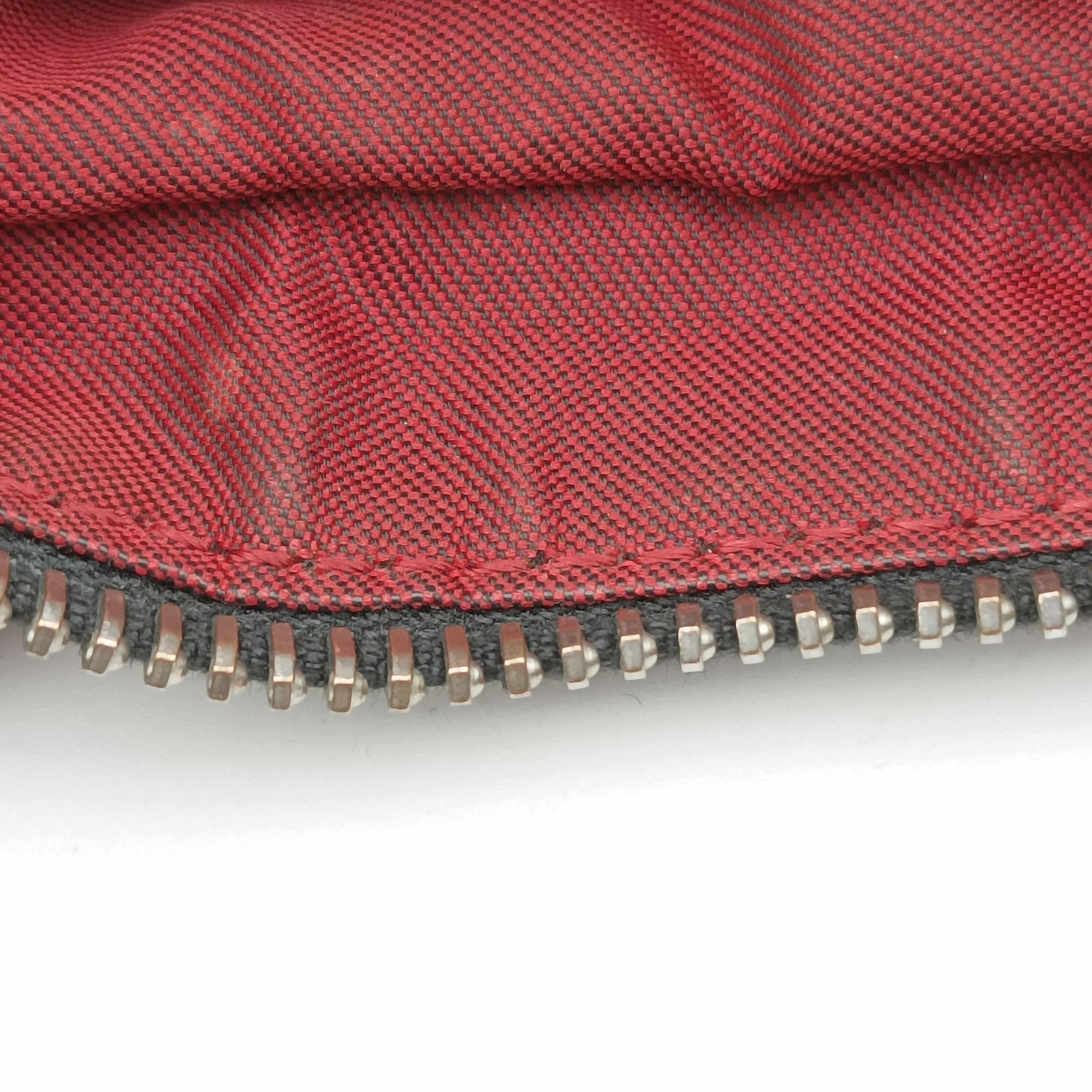 Pre-owned Fendi Oyster Zucchino Bordeaux × Black Jacquard Canvas × Leather 831660 shoulderbag | stylenewstar