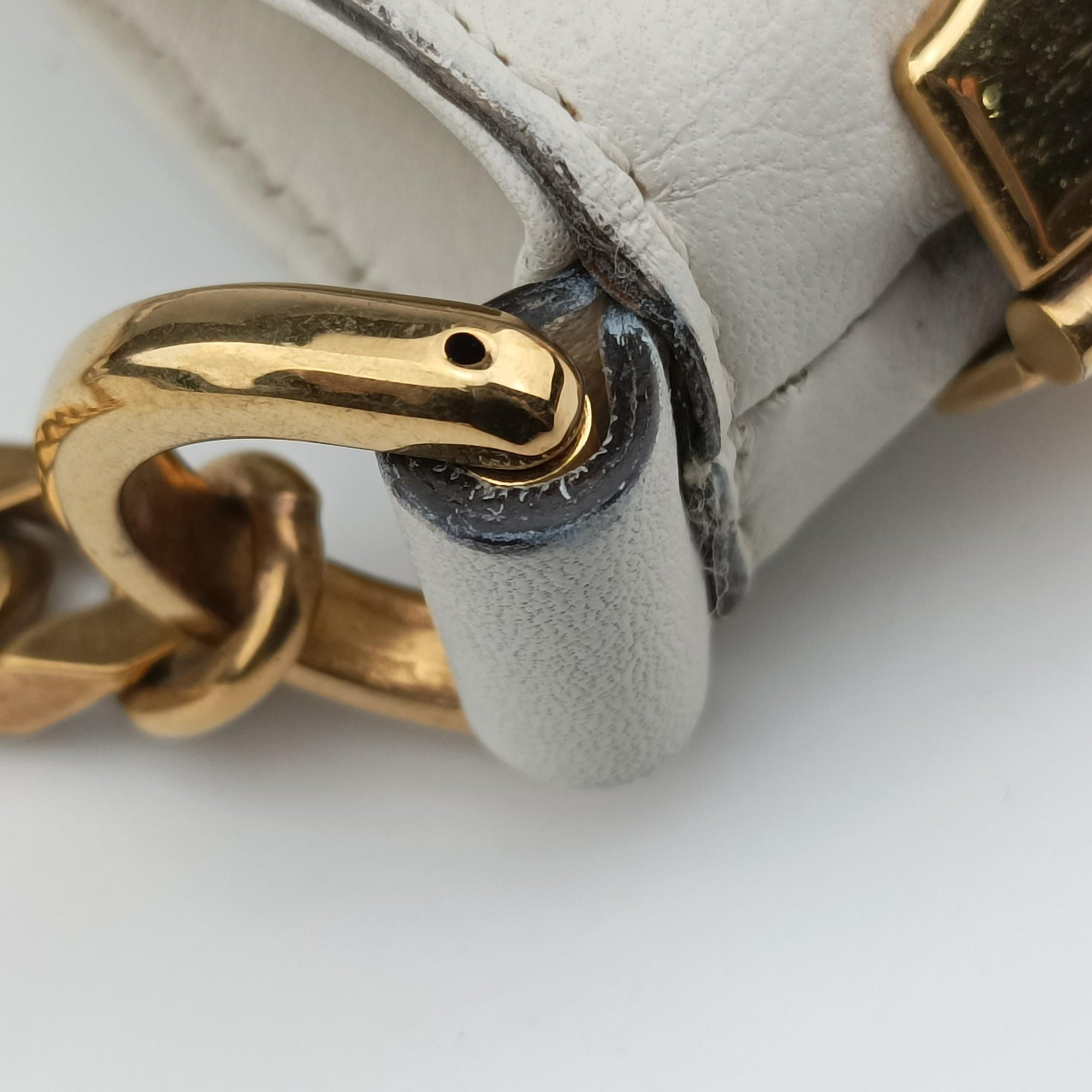 Vintage Gucci Large 1970 White Leather 290682 shoulderbag | stylenewstar