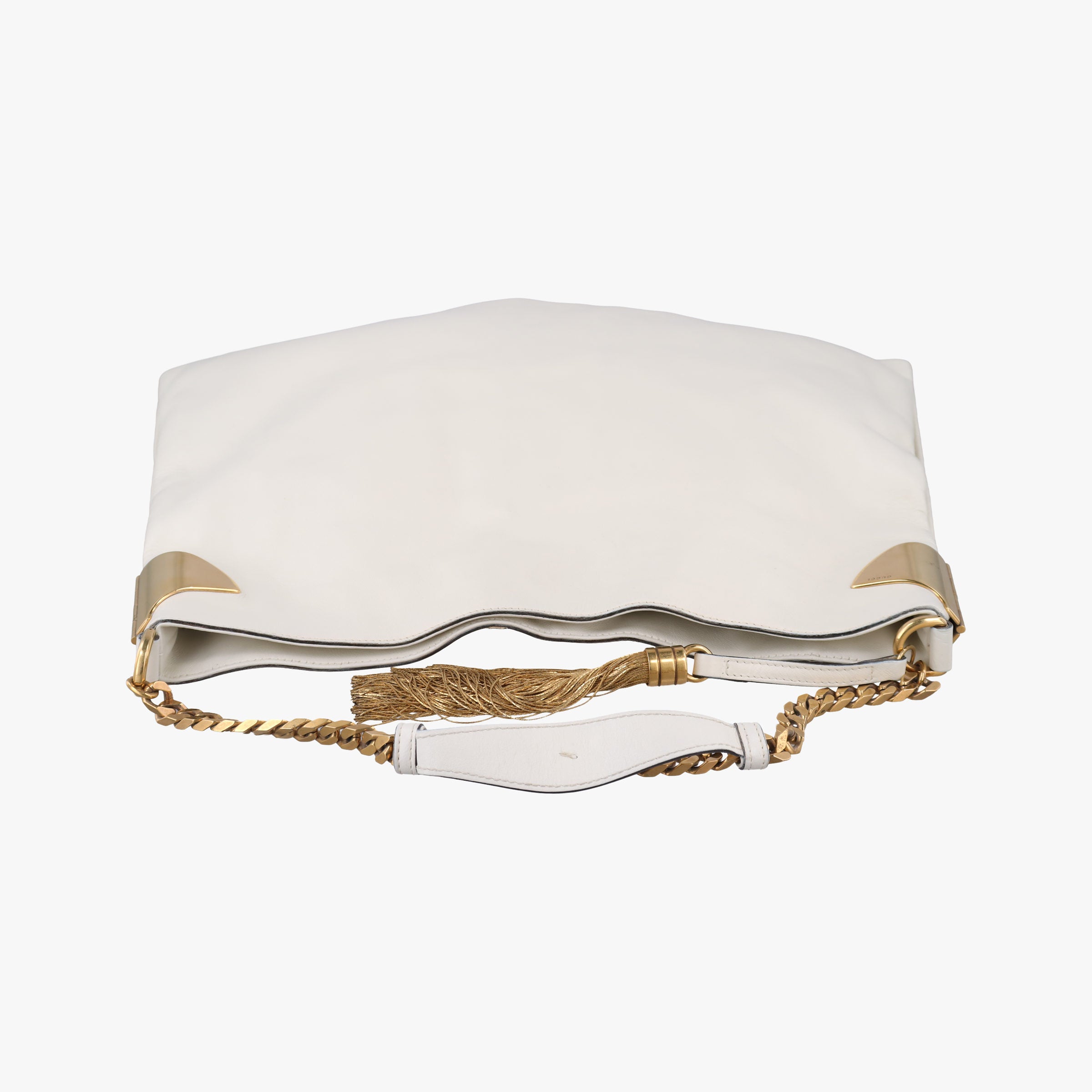 Vintage Gucci Large 1970 White Leather 290682 shoulderbag | stylenewstar