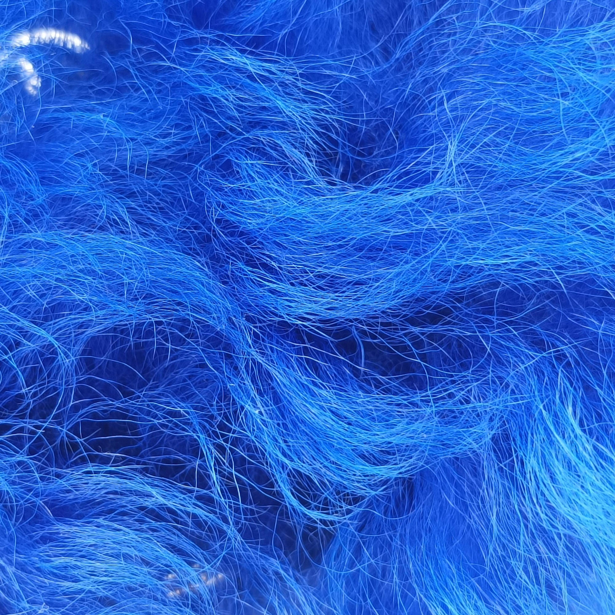 Vintage Chanel Shearling CC Hook Card Holder Blue wool AP2397 handbag | stylenewstar
