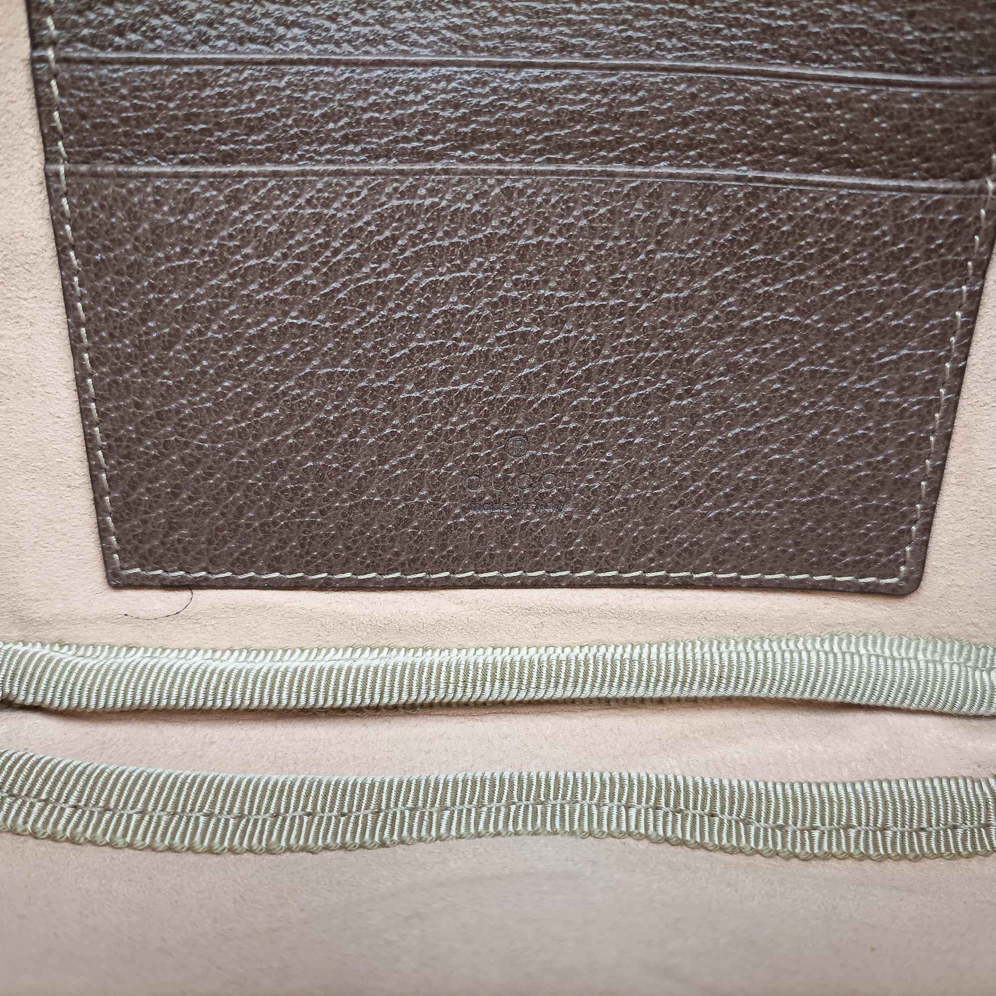 Pre-owned Gucci Ophidia Brown×green×red PVC coated canvas 519308 bum bag/waist bag | stylenewstar
