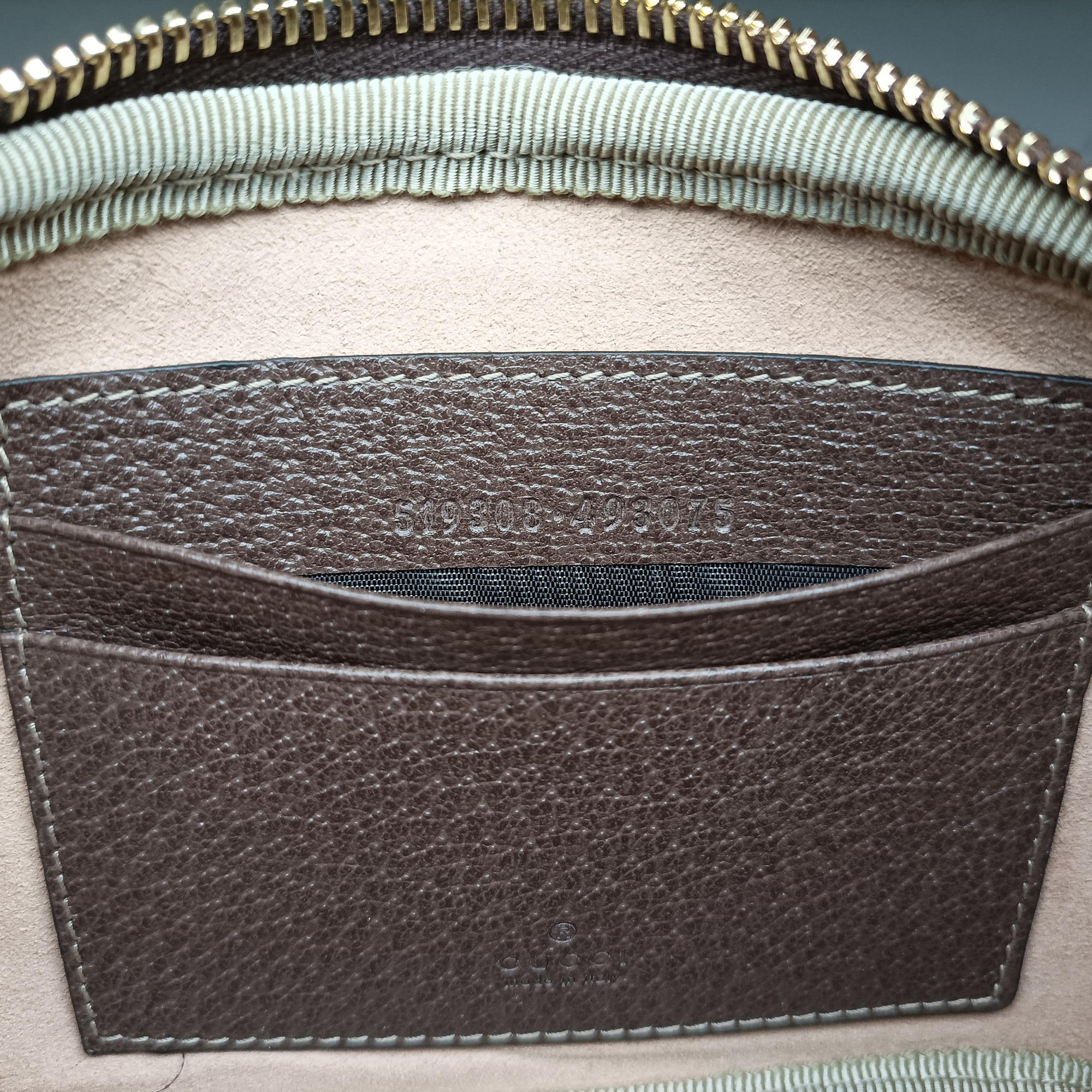 Pre-owned Gucci Ophidia Brown×green×red PVC coated canvas 519308 bum bag/waist bag | stylenewstar