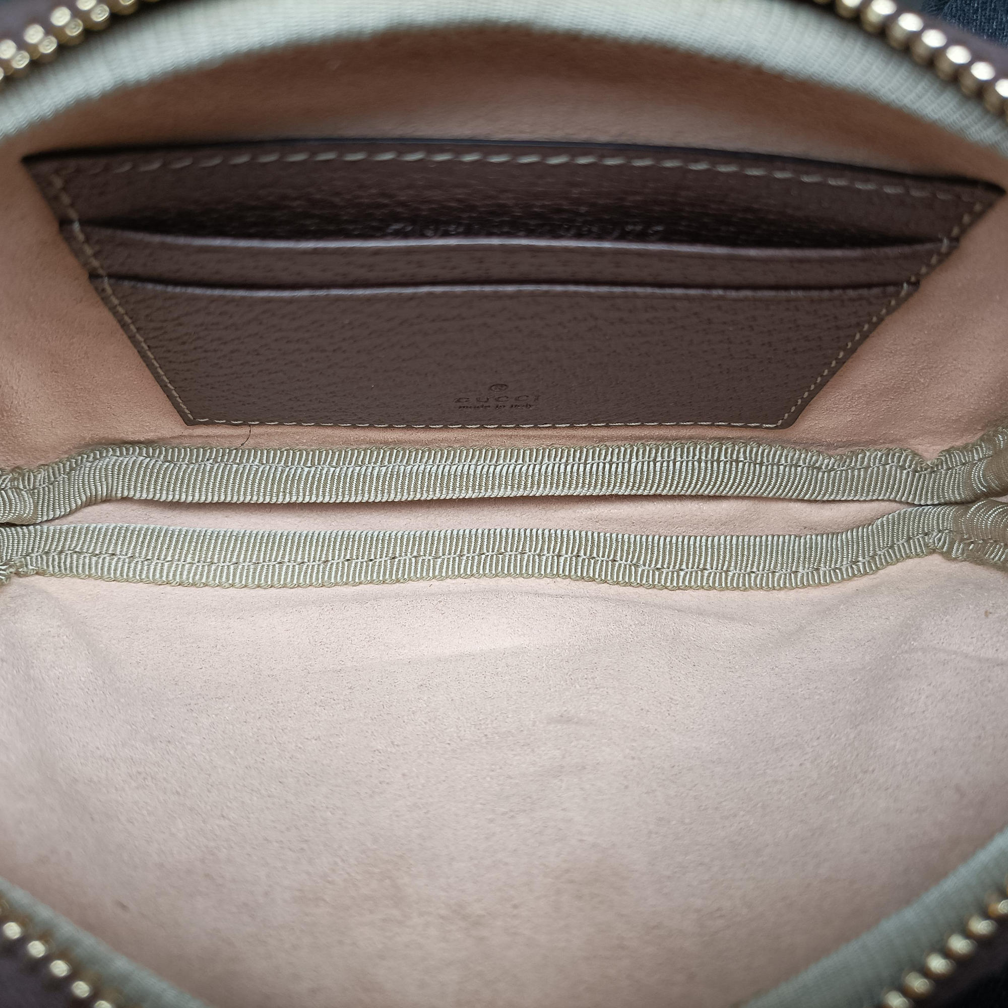 Pre-owned Gucci Ophidia Brown×green×red PVC coated canvas 519308 bum bag/waist bag | stylenewstar