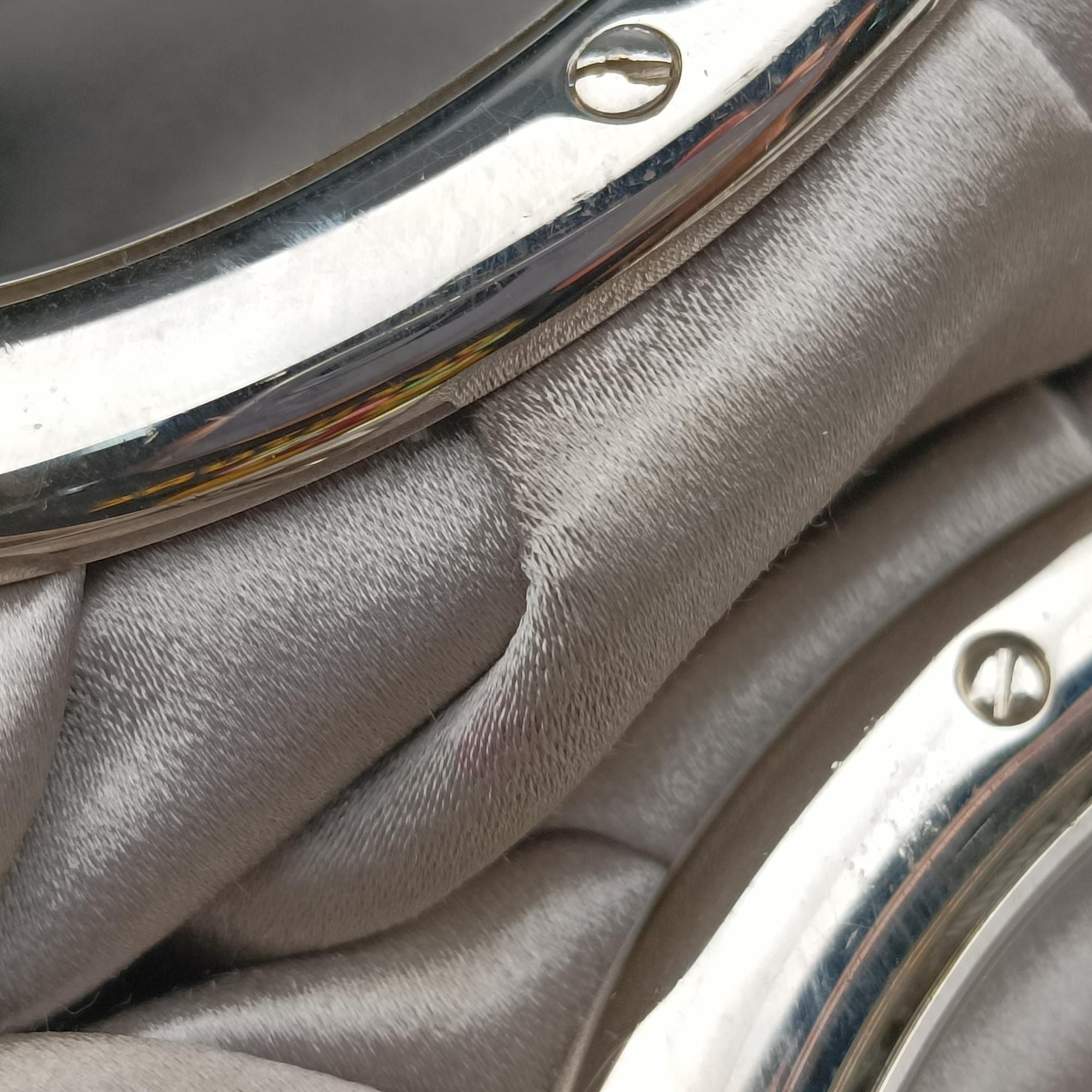 Pre-owned Christian Dior Soft Babe Shopping Bag Grey Leather  handbag | stylenewstar