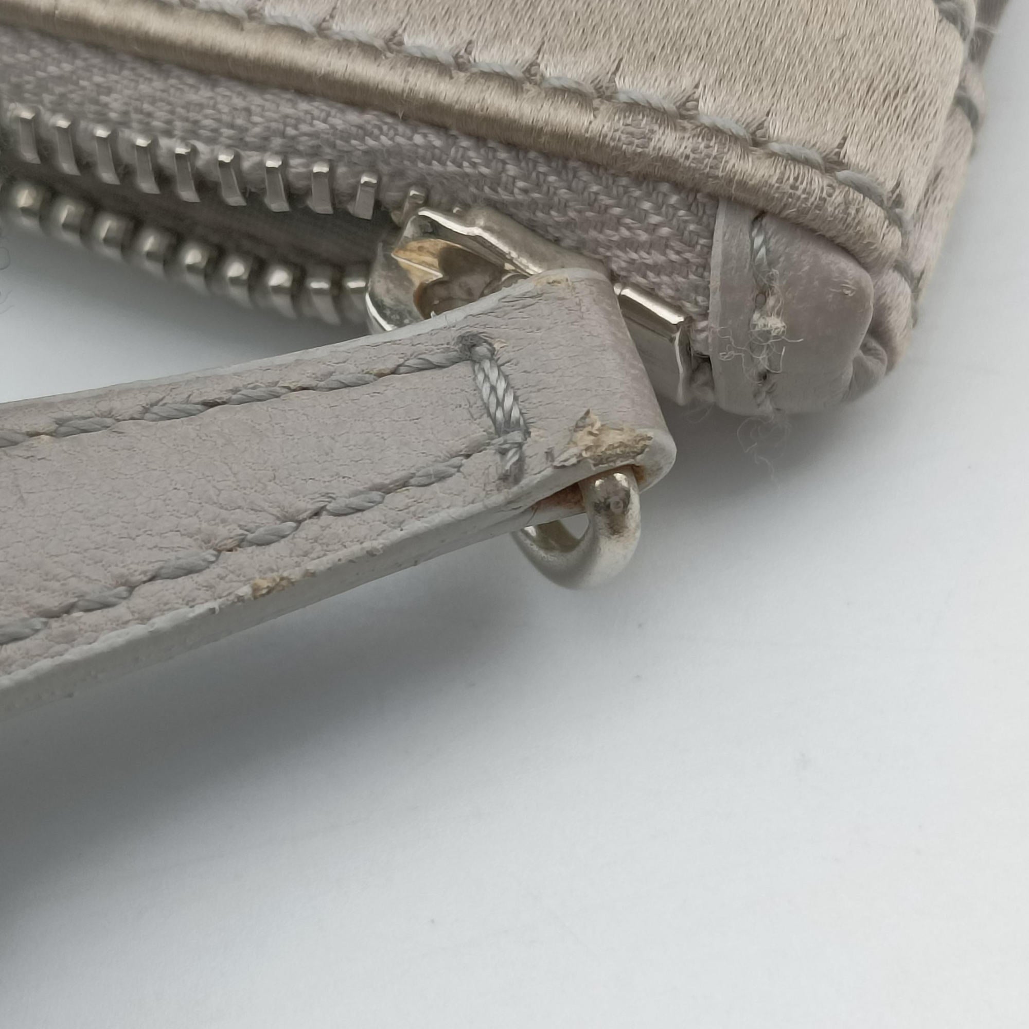Pre-owned Christian Dior Soft Babe Shopping Bag Grey Leather  handbag | stylenewstar