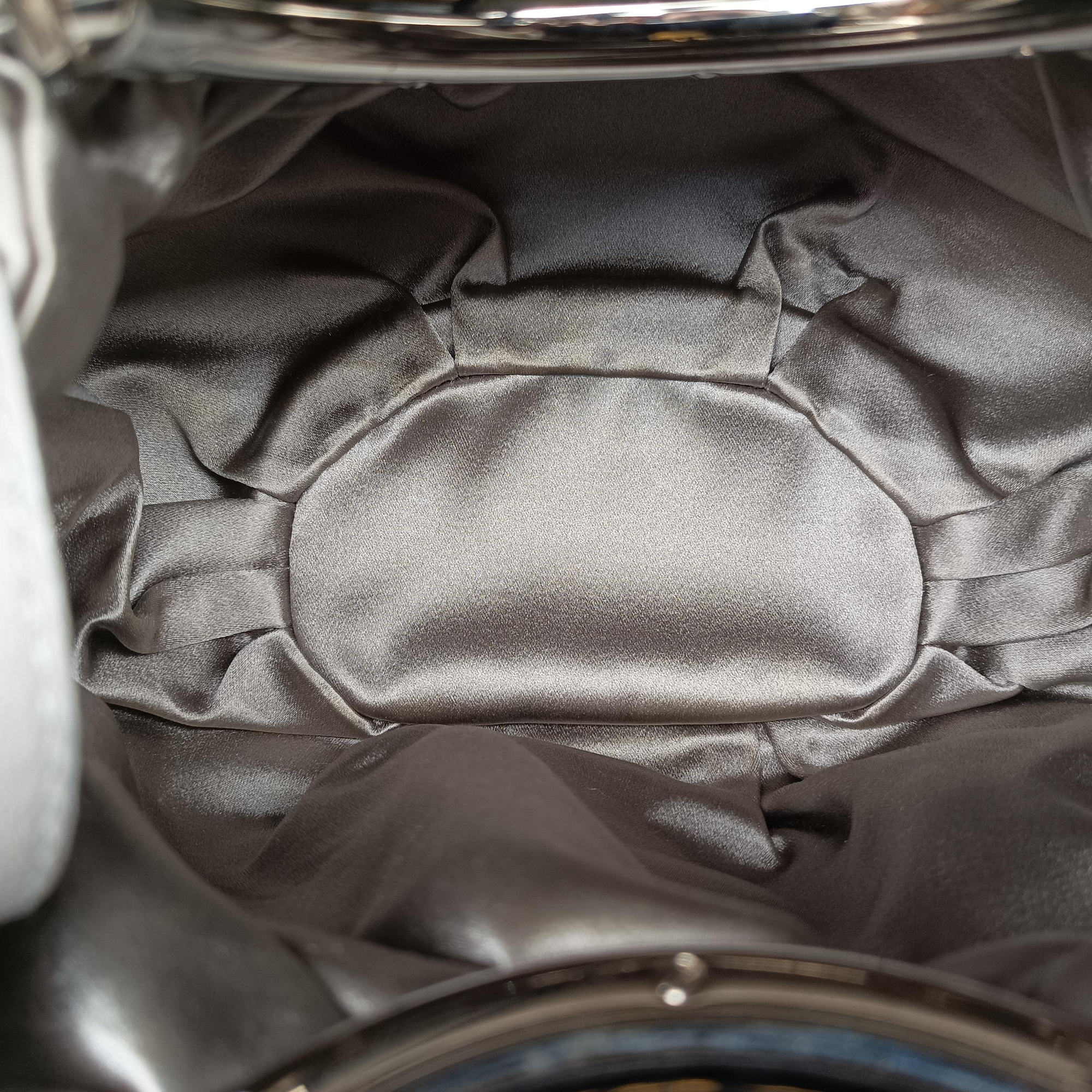 Pre-owned Christian Dior Soft Babe Shopping Bag Grey Leather  handbag | stylenewstar