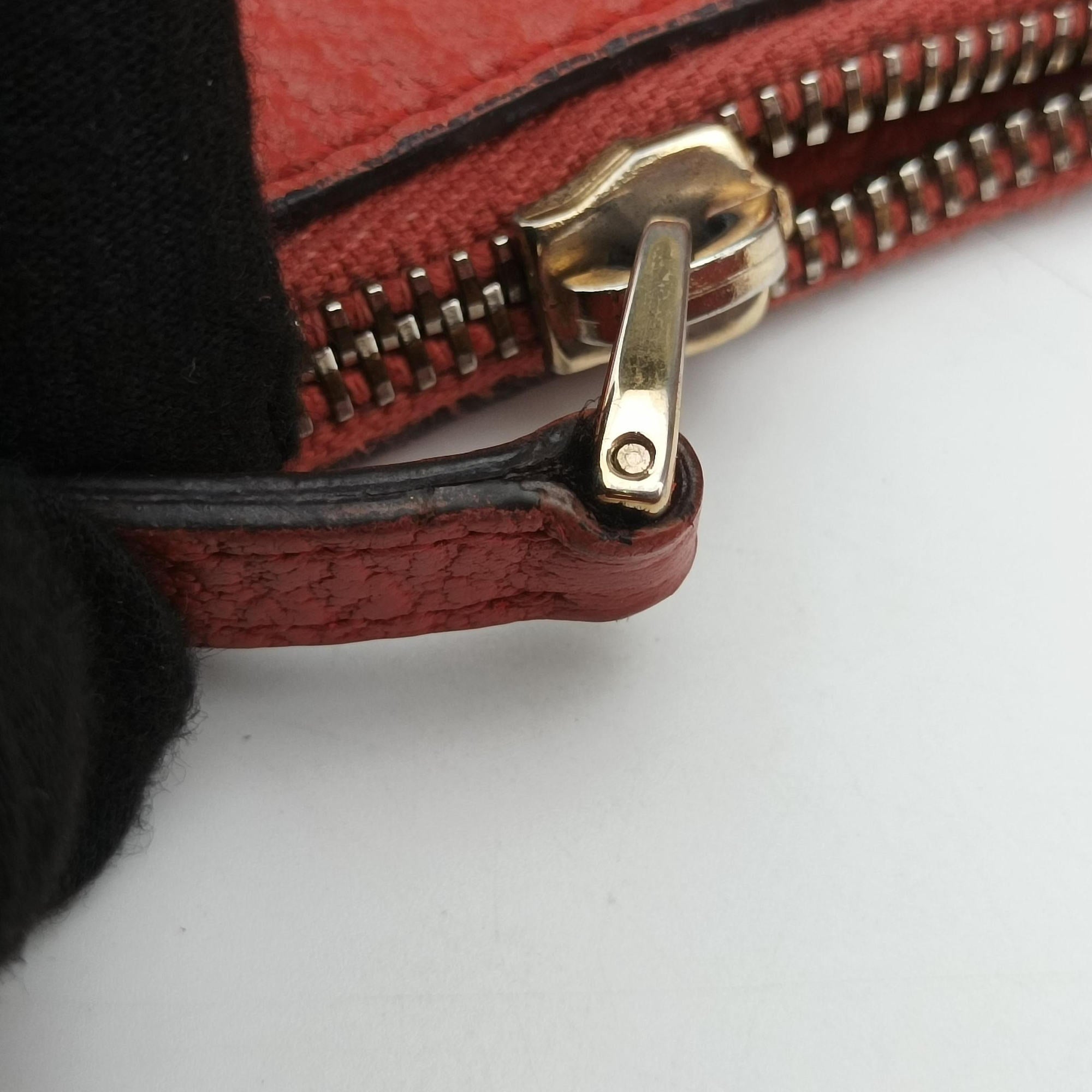 Vintage Gucci Bamboo Ring Hobo Red Leather 211519 handbag | stylenewstar