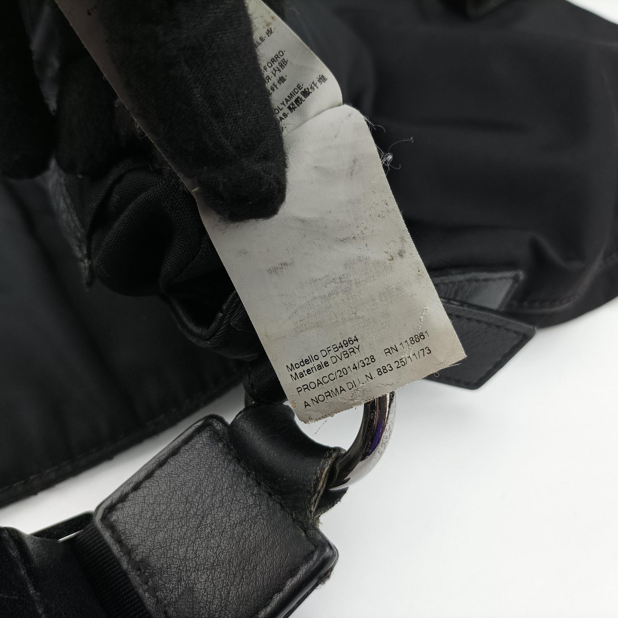 Secondhand VERSACE La Medusa Black Leather × Nylon  shoulderbag | stylenewstar